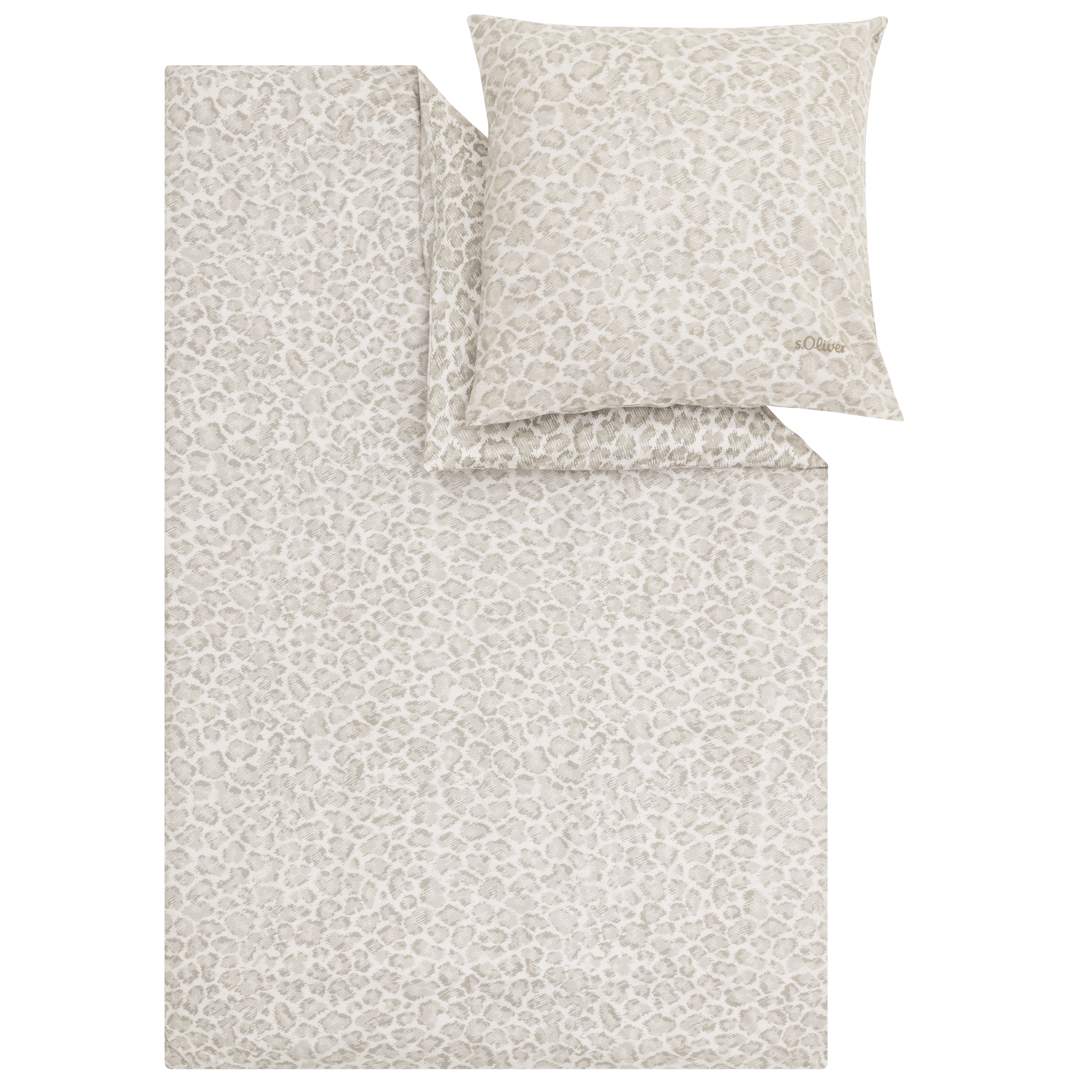 s.Oliver "LEO Satin-Flanell Kombi-Bettwäsche" 2 mit glatter Satin- und kuscheliger Flanellseite, Biber