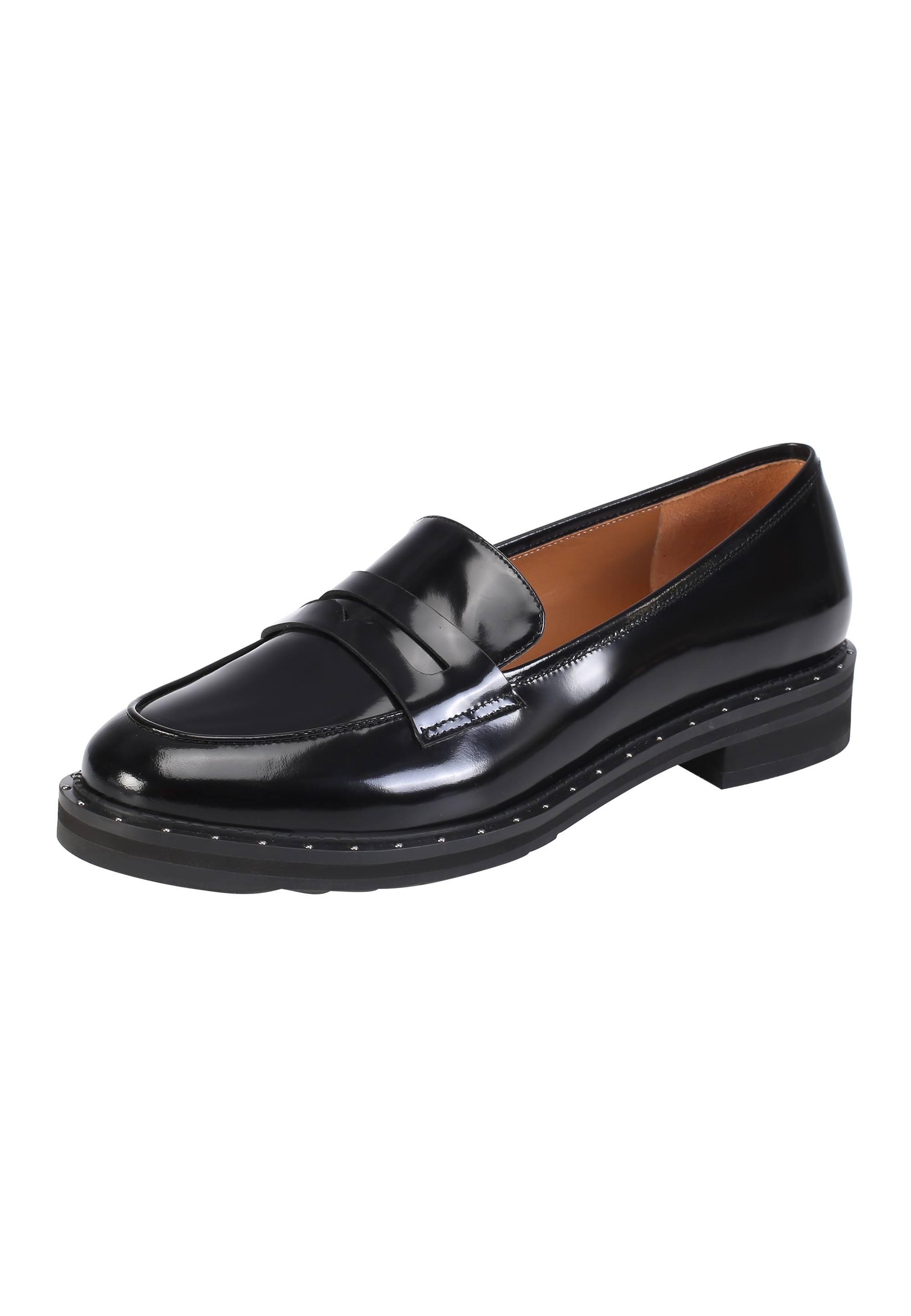 ekonika Slipper aus poliertem Naturleder