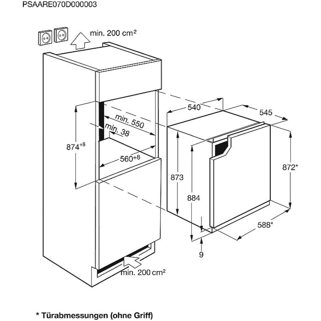 AEG Einbaukühlschrank »OSK5O88EE 933017064«, OSK5O88EE 933017064, 88,1 cm hoch, 58,8 cm breit