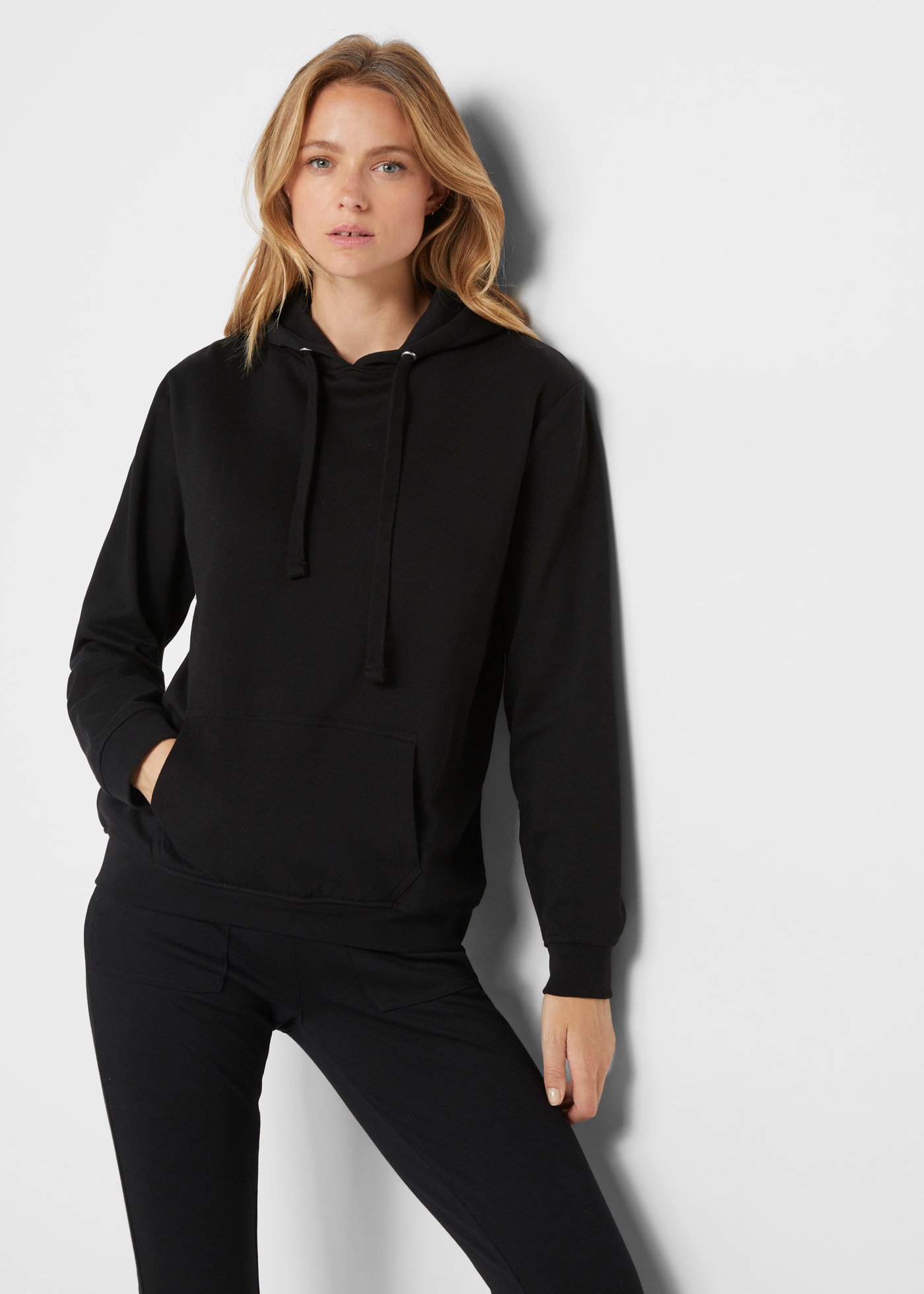 bonprix Hoodie "Hoodie", lockere Passform, aus Baumwollmischung, mit Kängur günstig online kaufen