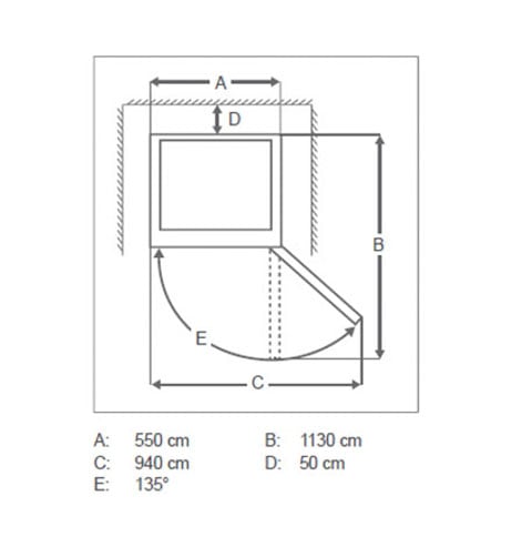 Hanseatic Kühlschrank »HKS8555GD«, HKS8555GDW-2, 85 cm hoch, 55 cm breit, Schnellgefrierfunktion