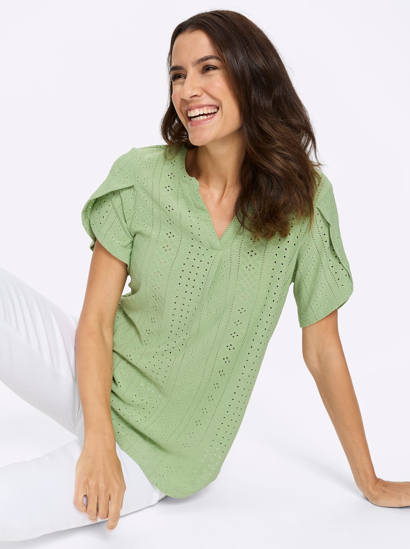 Women's Short Sleeve Shirt Eucalyptus 52 7