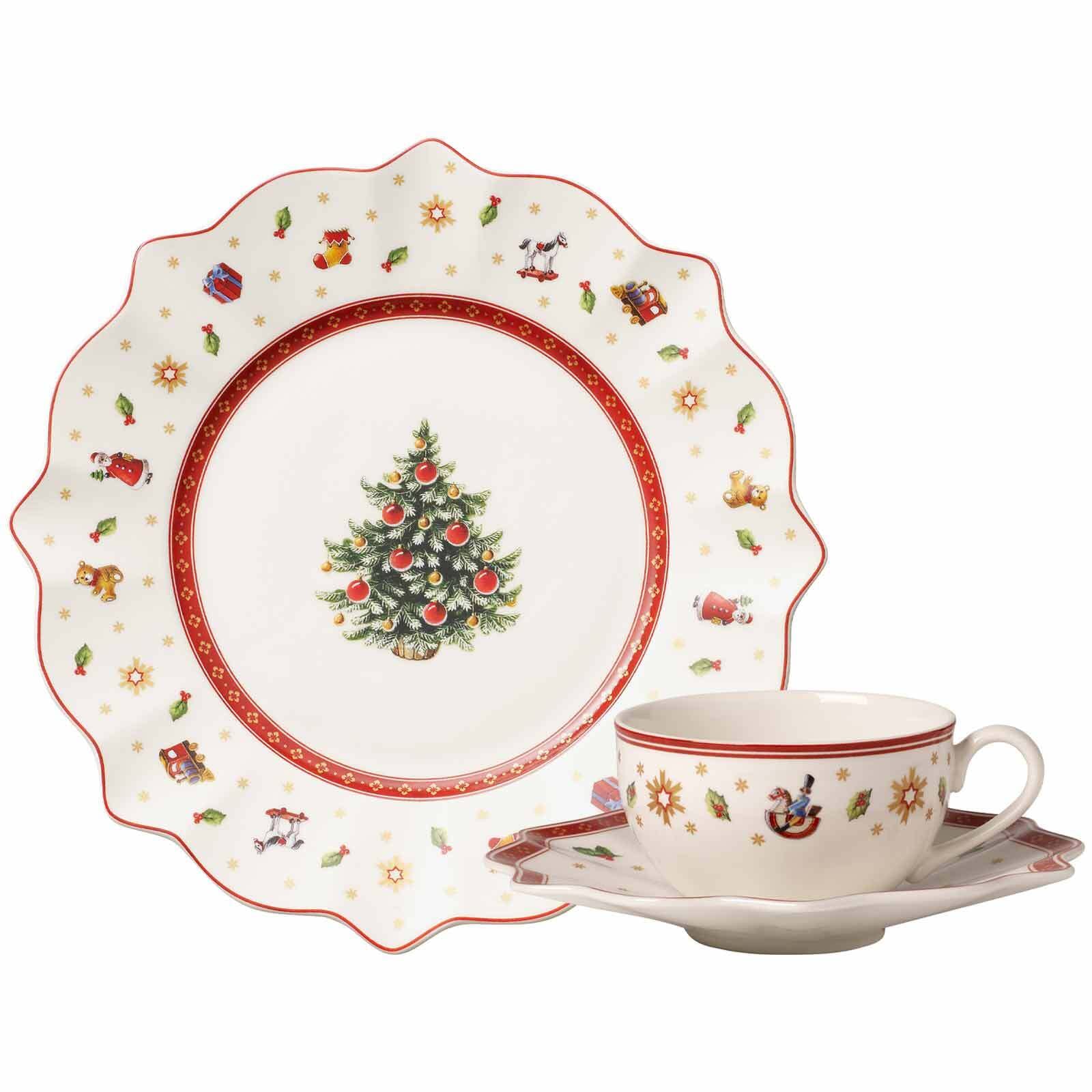Villeroy & Boch Geschirr-Set "Kaffeeservice Toys Delight 18er Set weiß" Mikrowellengeeignet