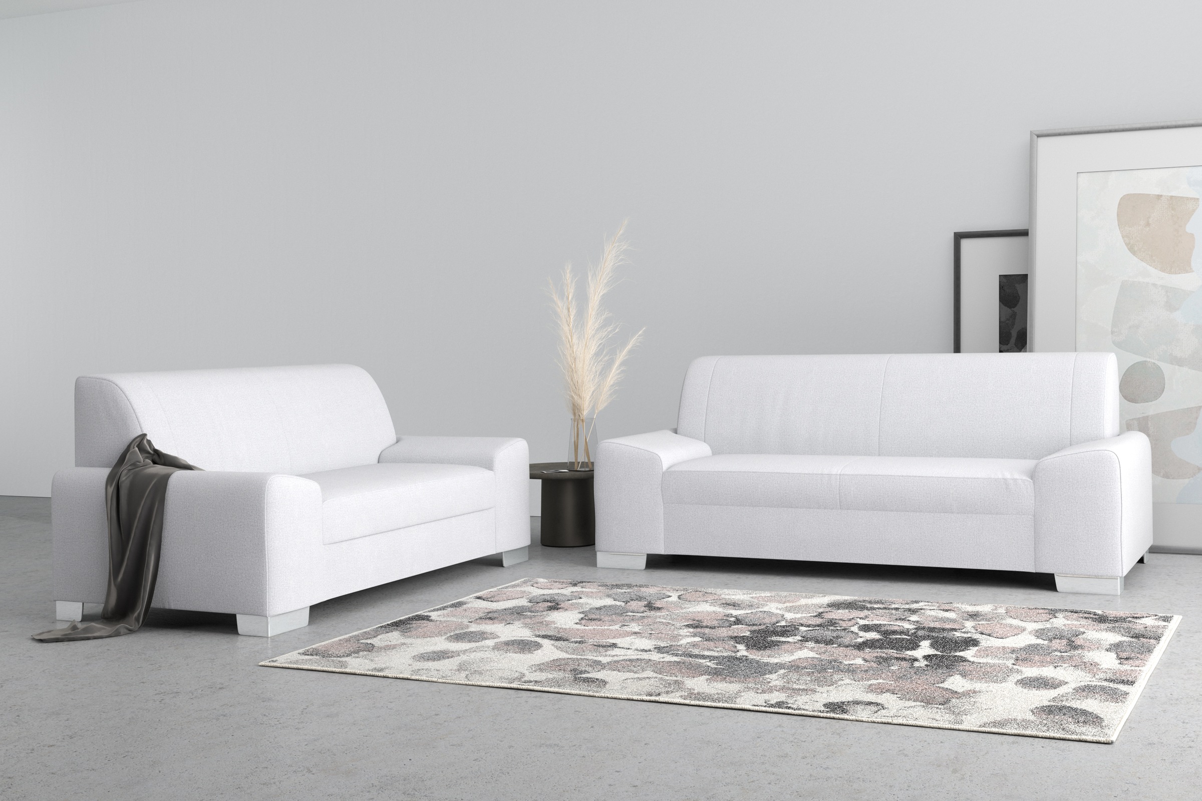 DOMO collection 2,5-Sitzer "Anzio kubisches Design, flache Armlehnen, Breit günstig online kaufen