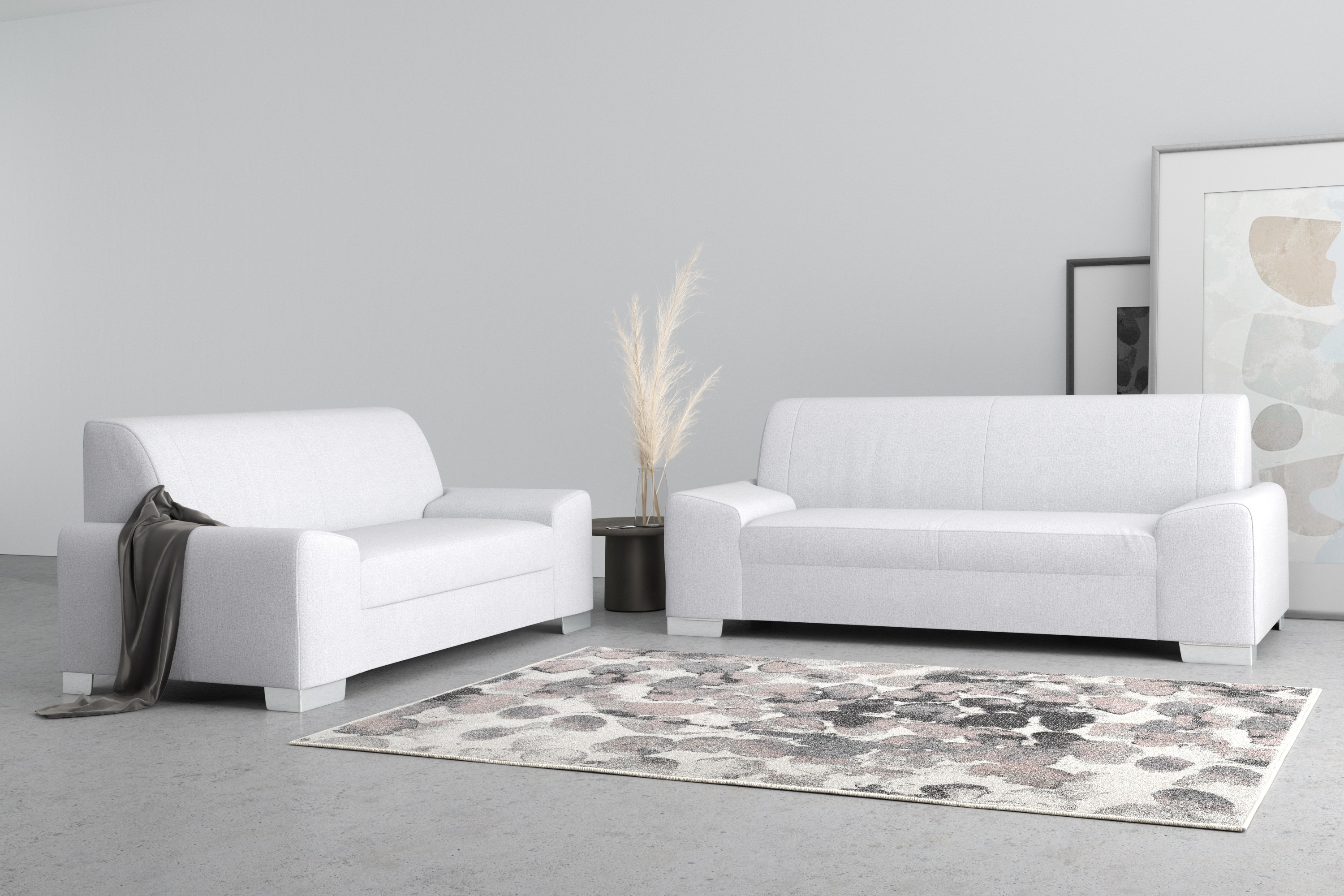 Thumbnail - DOMO collection 2-Sitzer "Anzio in kubischer Formensprache, flache Armlehnen, Breite 184cm" wahlweise mit Federkern