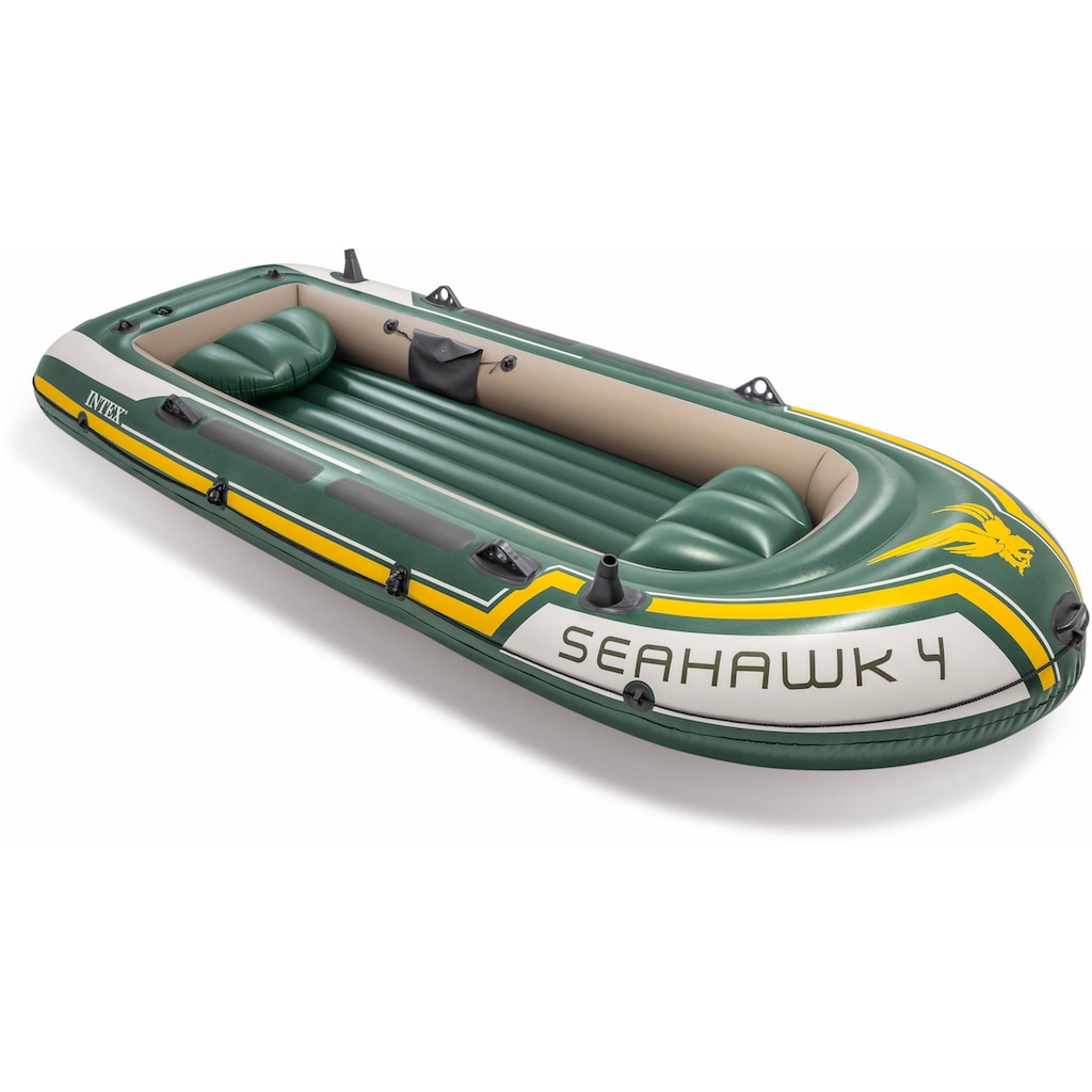 Intex Schlauchboot »Seahawk 4«, (Set, mit 2 Paddeln und Luftpumpe)