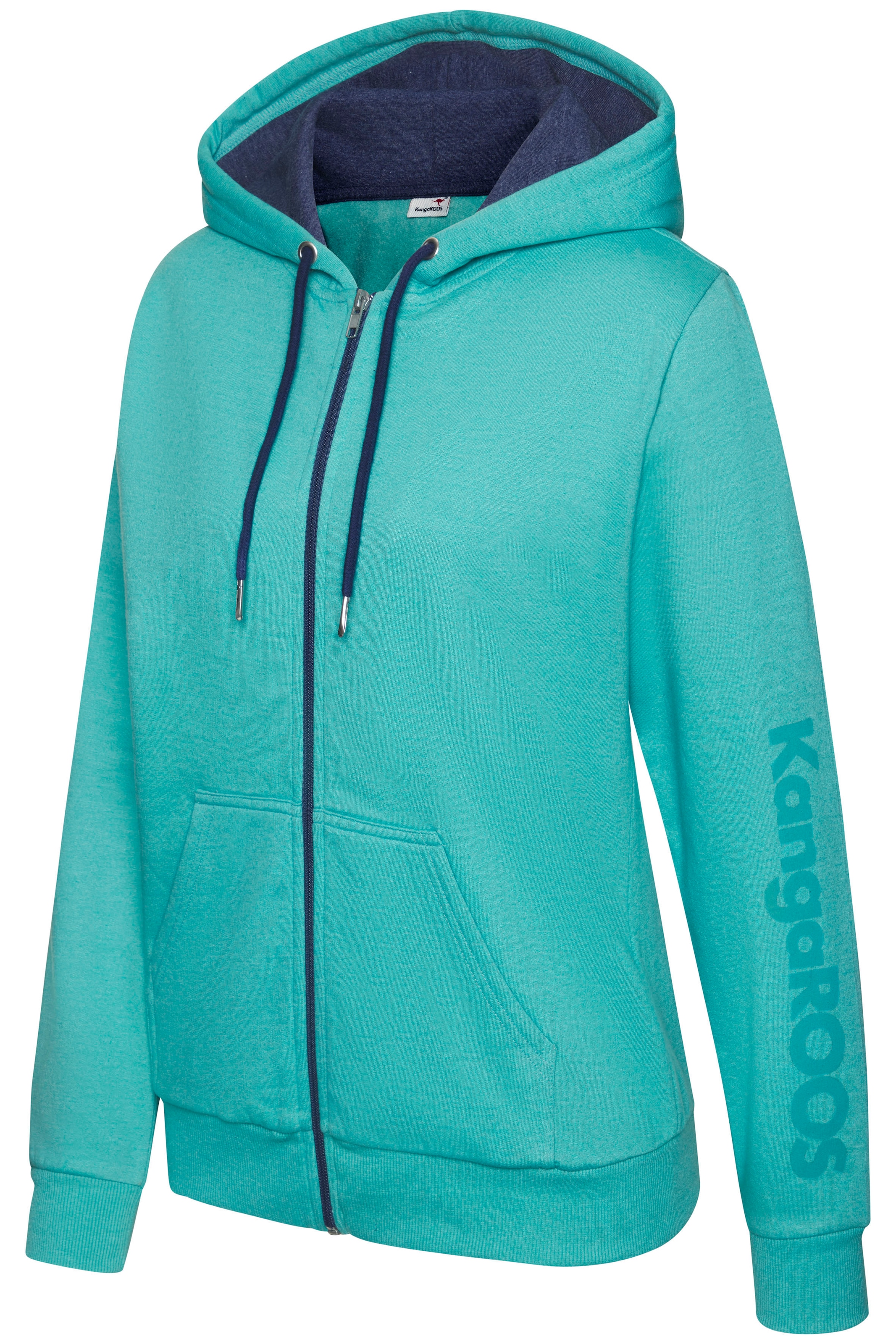 KangaROOS Sweatjacke, mit kontrastfarbenen Details, Loungewear
