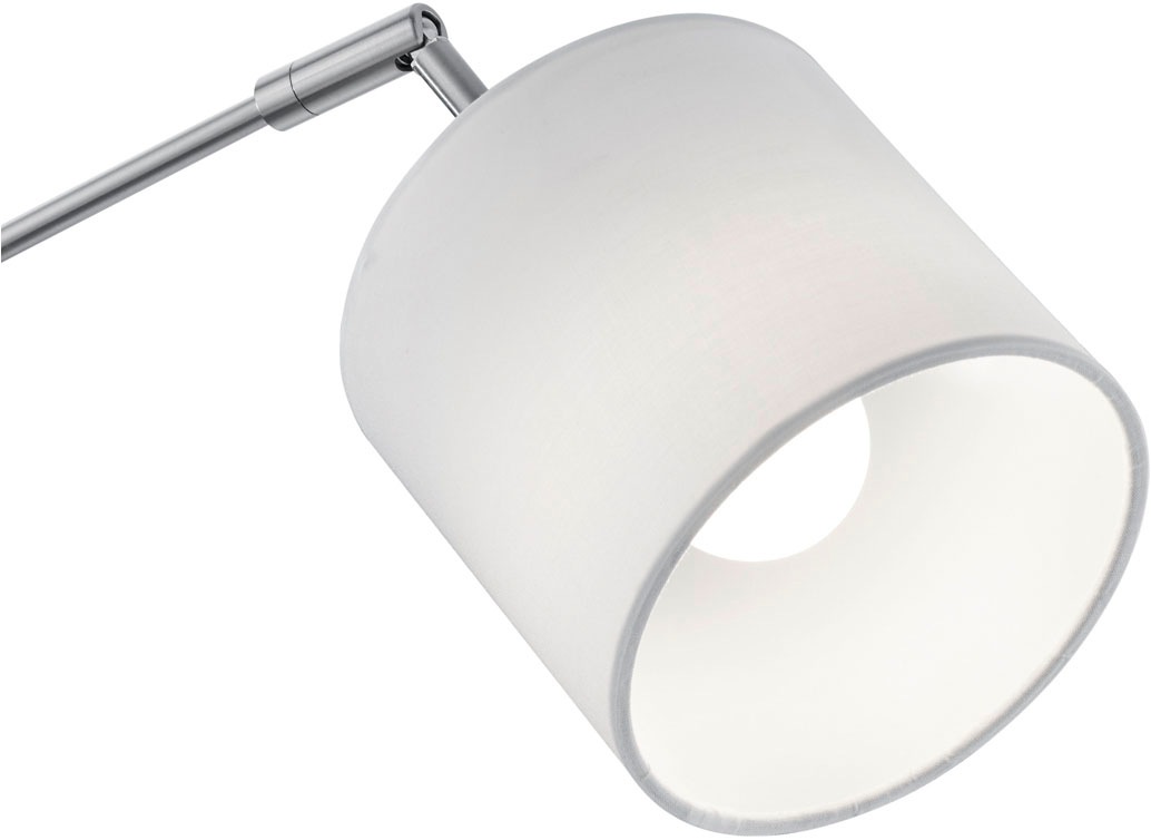 REALITY Leuchten Stehlampe »TOMMY, Bogenleuchte 5-flammig, exkl 5x E14 max 28W, mit Fussschalter«, 5 flammig, Leuchtmittel E14 | Leuchtmittel wechselbar, Stehlampe Wohnzimmer mit Stoffschirmen und verstellbaren Spots