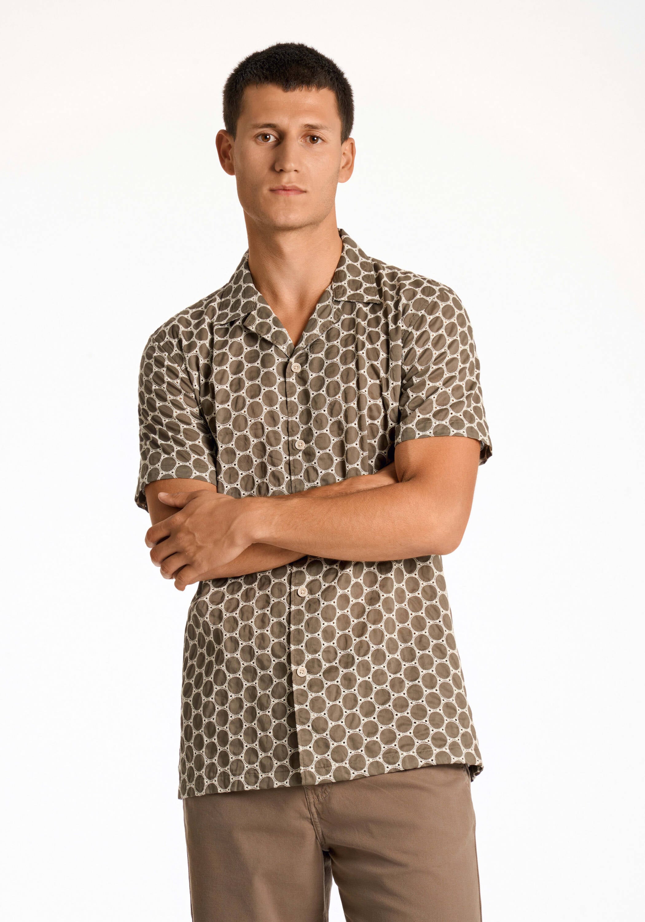LINDBERGH "Freizeithemd (Kurzarm) Relaxed Fit"