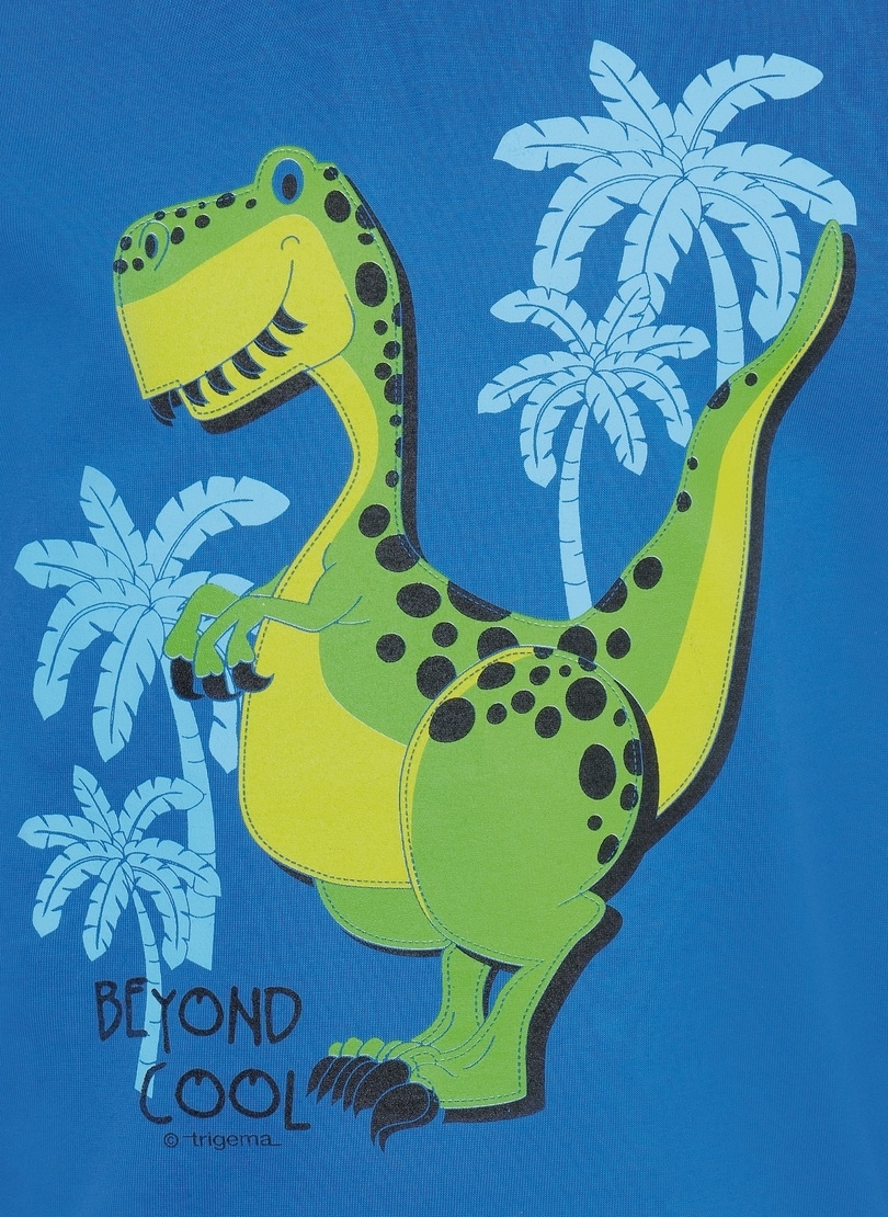 Trigema T-Shirt »TRIGEMA T-Shirt mit coolem Dino-Motiv«, (1 tlg.)