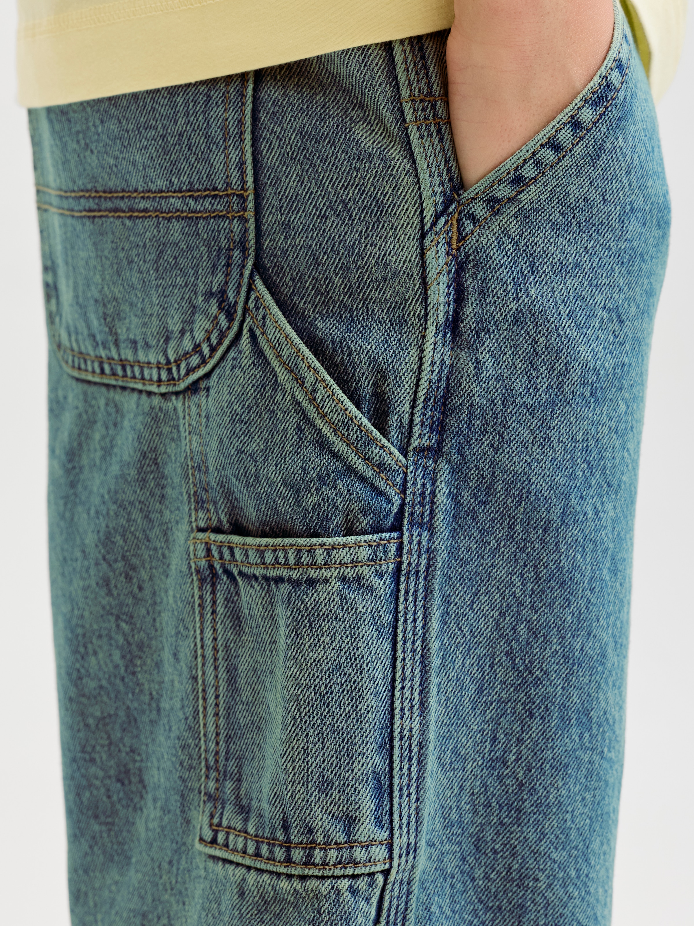 Jack & Jones Junior Shorts »JJIALEX JJCARPENTER SHORTS AKM 148 JNR«  mit auffälliger Waschung