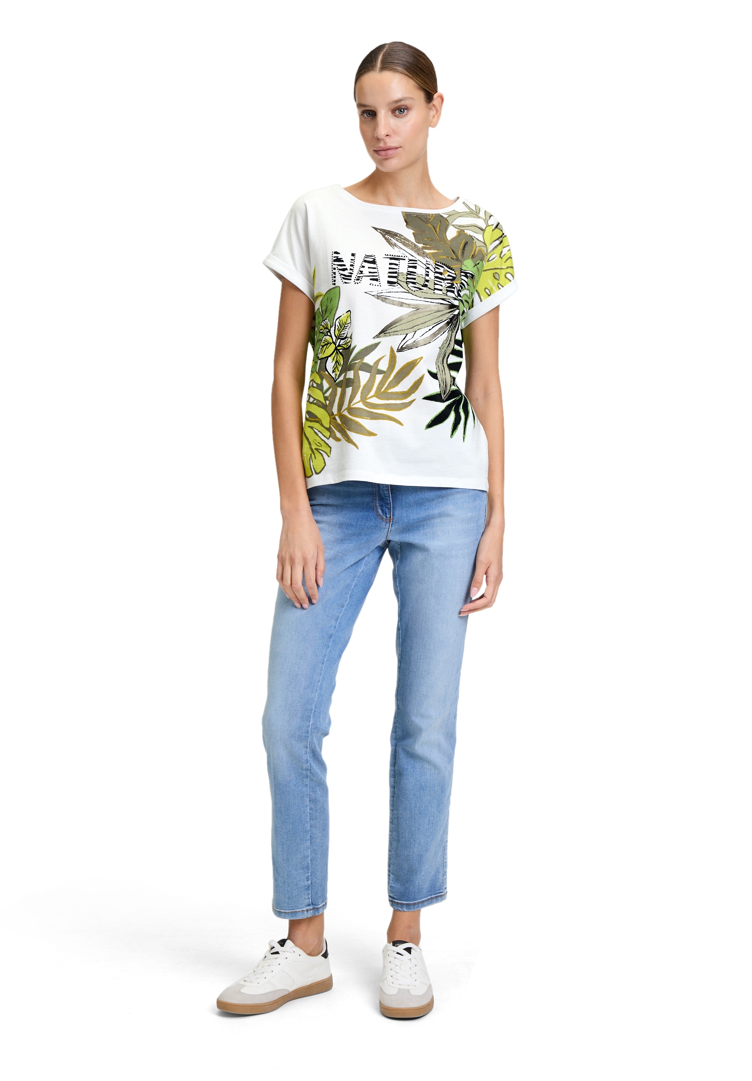 Betty Barclay Kurzarmshirt »Betty Barclay Halbarm-Shirt mit Ärmelaufschlag«, (1 tlg.), Glitzersteine