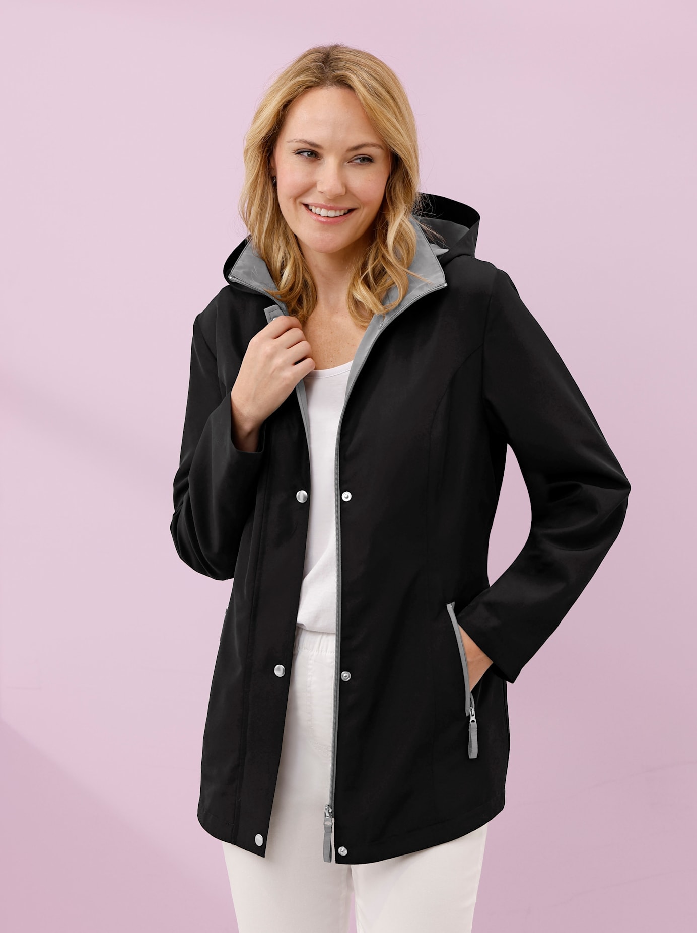 Classic Basics Funktionsjacke mit Kapuze günstig online kaufen