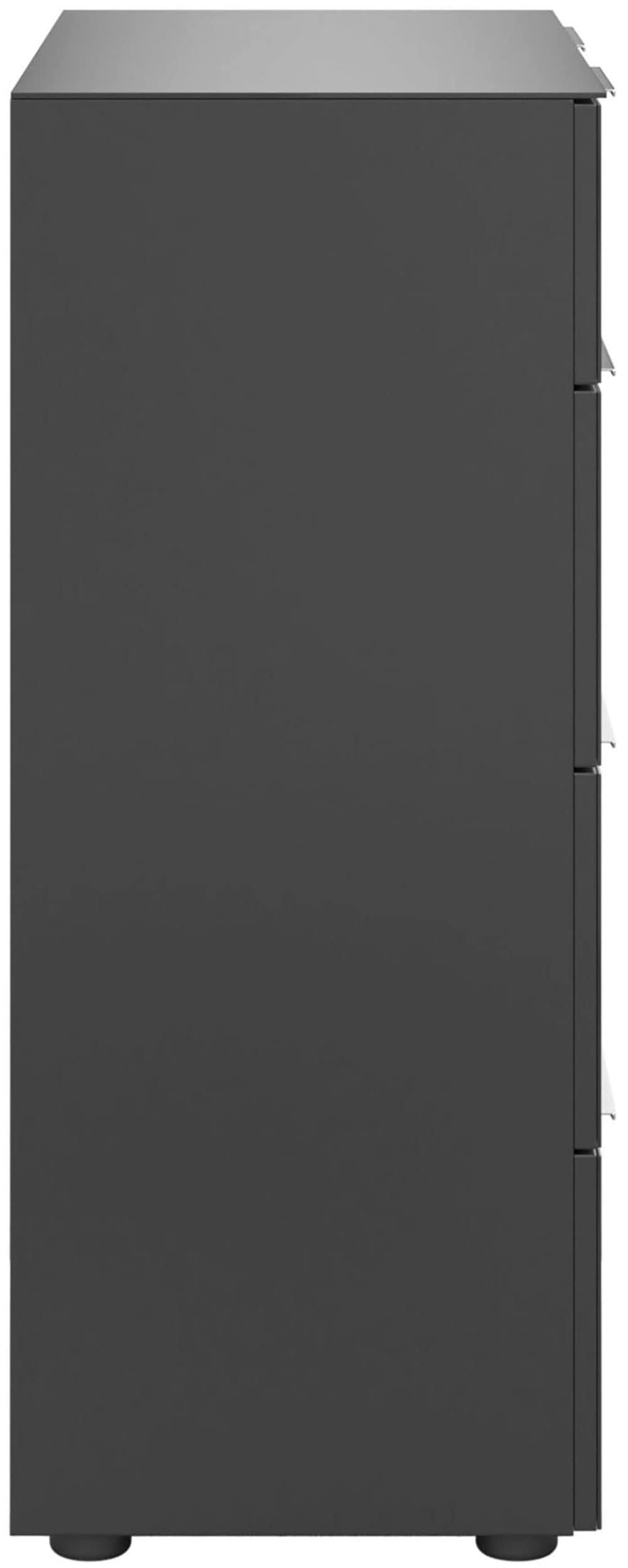 Manjana Möbel Kommode »mit Chrom oder Schwarz matten Metallgriffen«