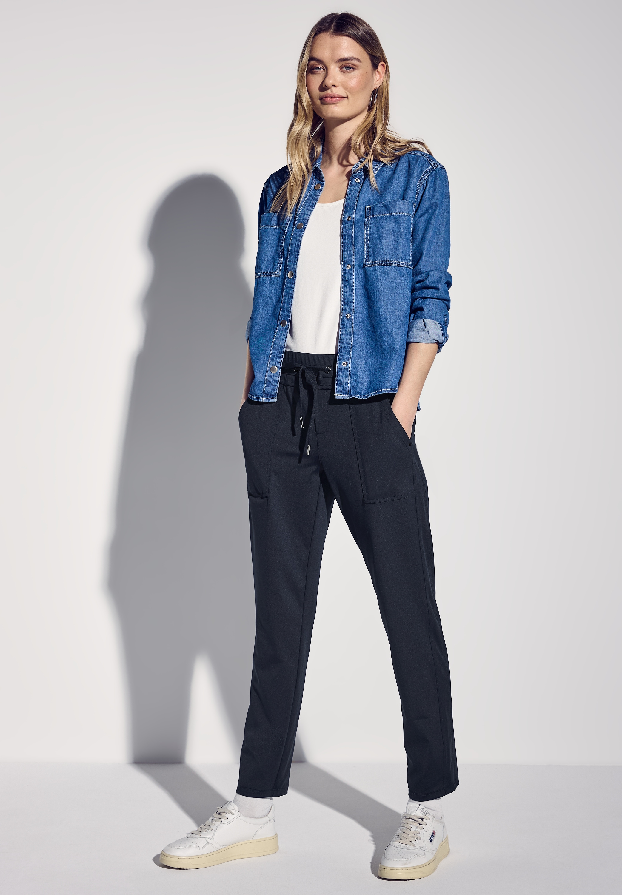 STREET ONE Stoffhose, Middle Waist