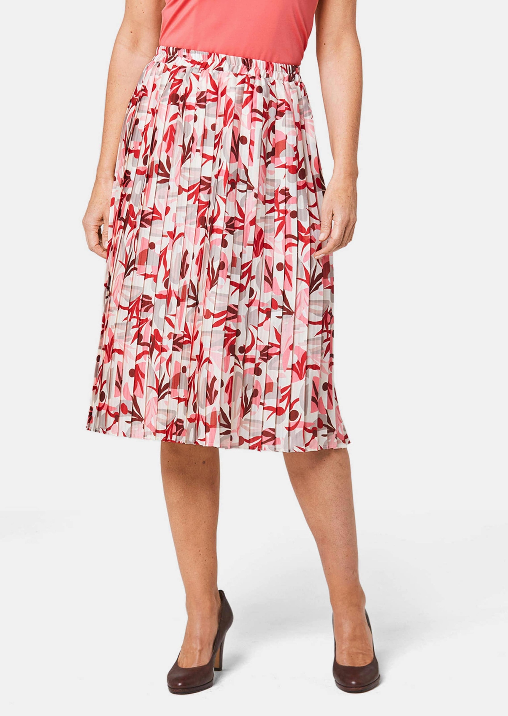 GOLDNER Jerseyrock "Gemusterter Jerseyrock mit Schlupfbund" günstig online kaufen