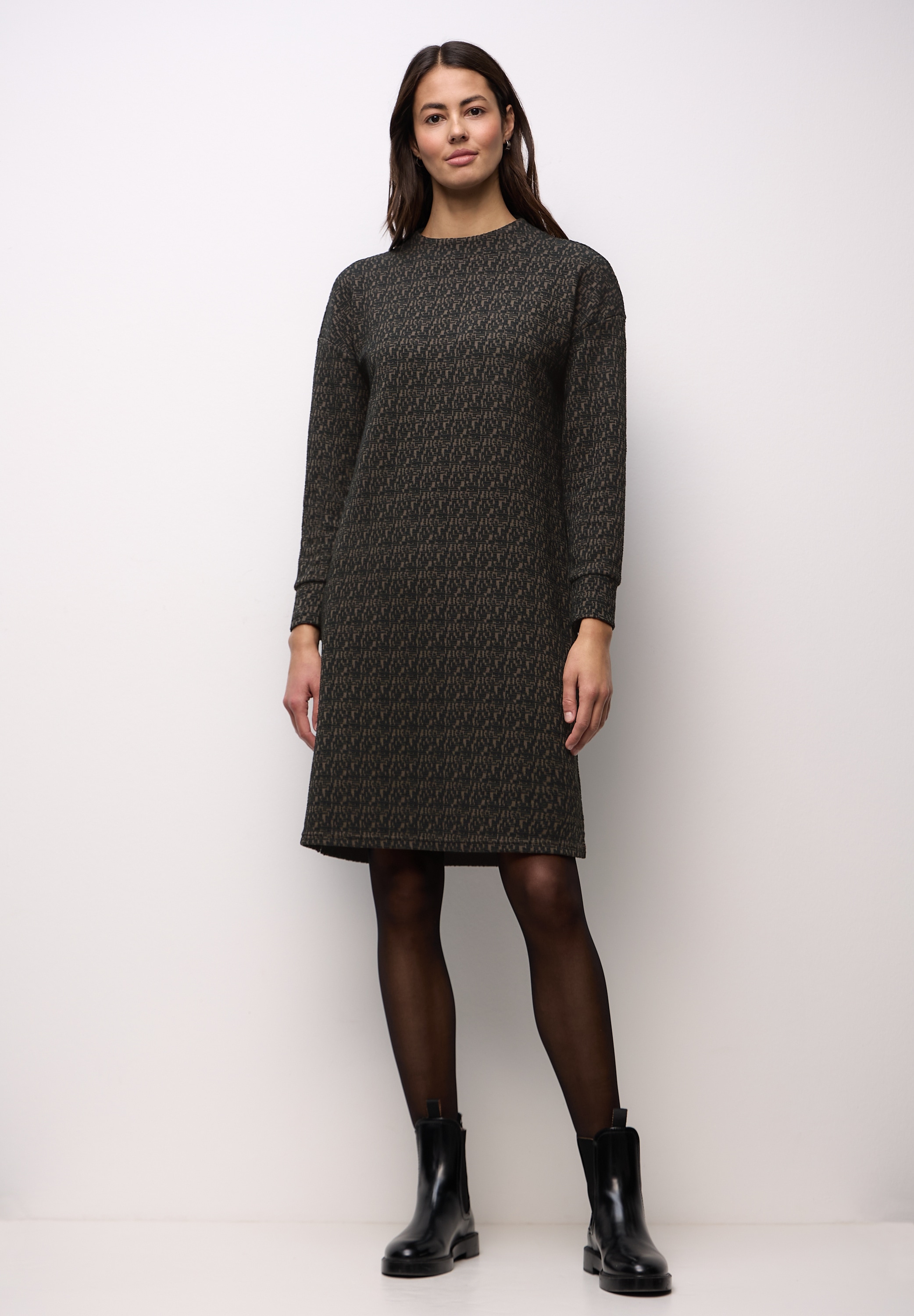 STREET ONE Midikleid Ohne Taschen mit grafischem Muster günstig online kaufen