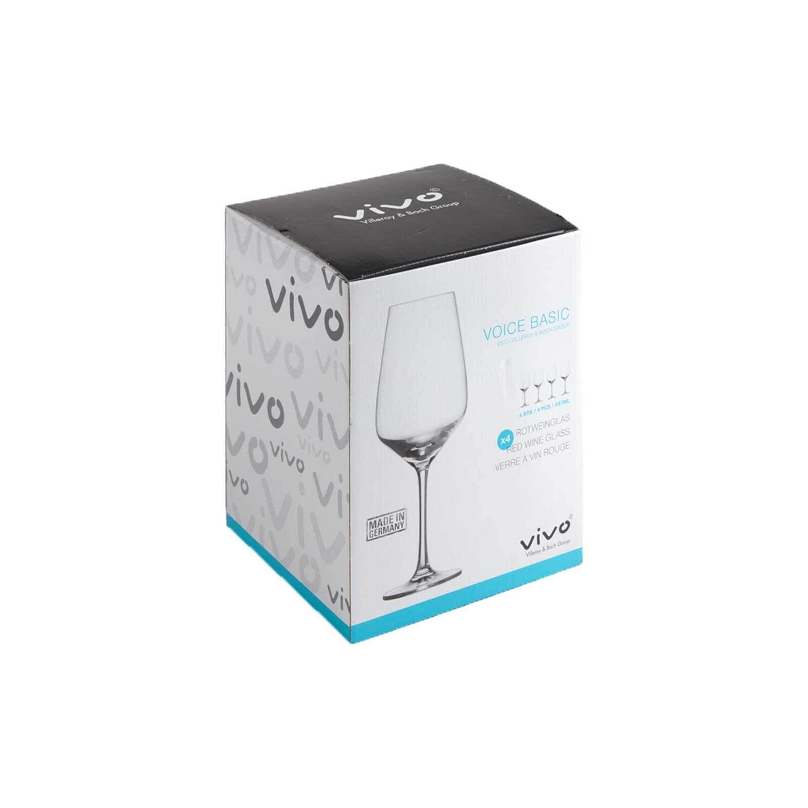 Villeroy & Boch Rotweinglas »Rotweingläser Voice Basic 500 ml 4er Set transparent«