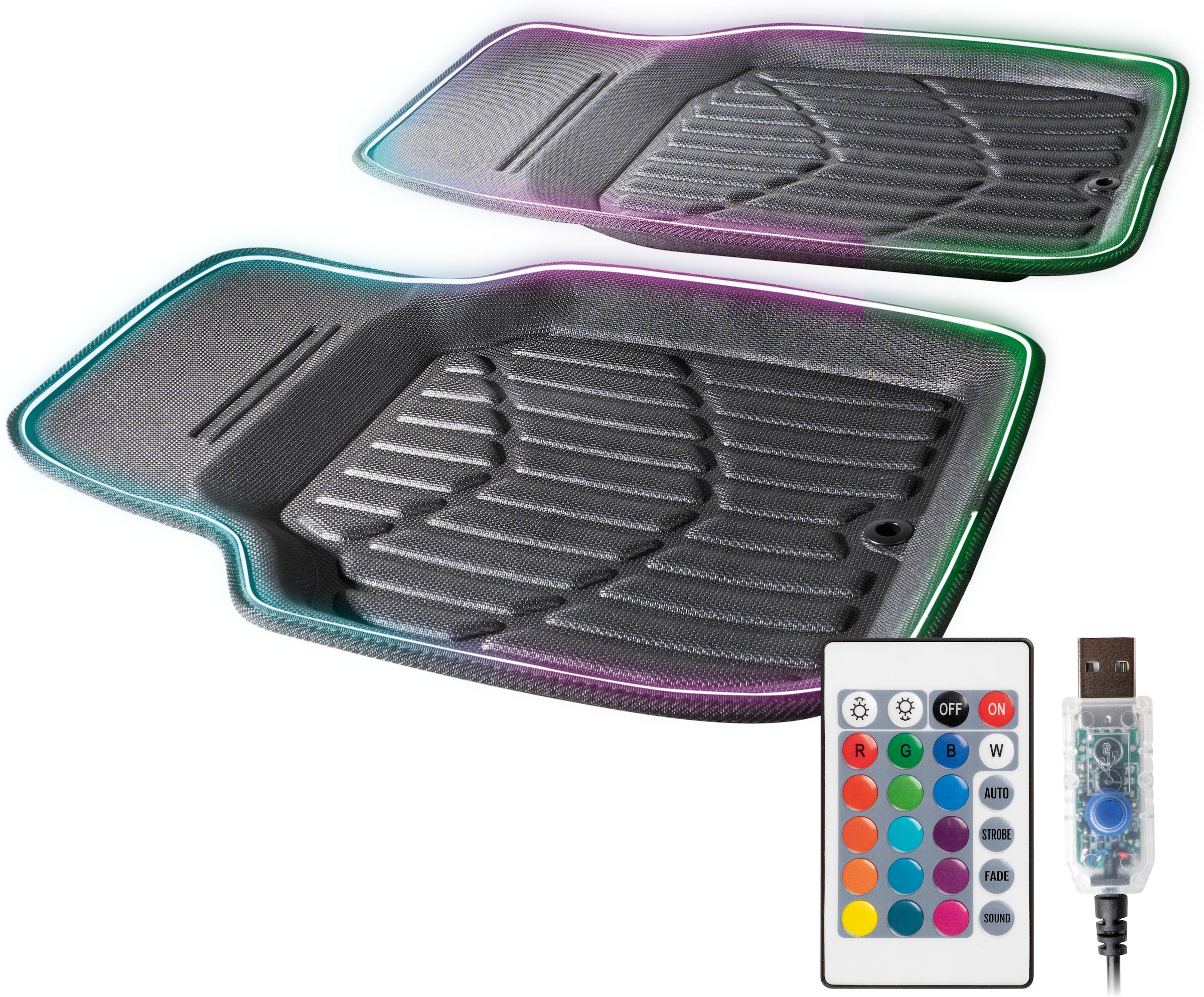CarComfort Auto-Fußmatten »LED Glow«, (Set, 2 St.), mit verschiedener  Farbauswahl online bestellen | BAUR