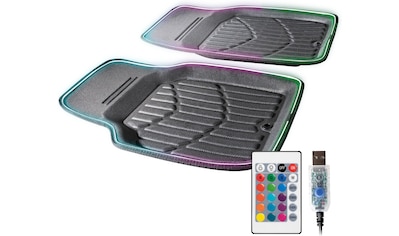Auto-Fußmatten »LED Glow«, (Set, 2 St.), mit verschiedener Farbauswahl