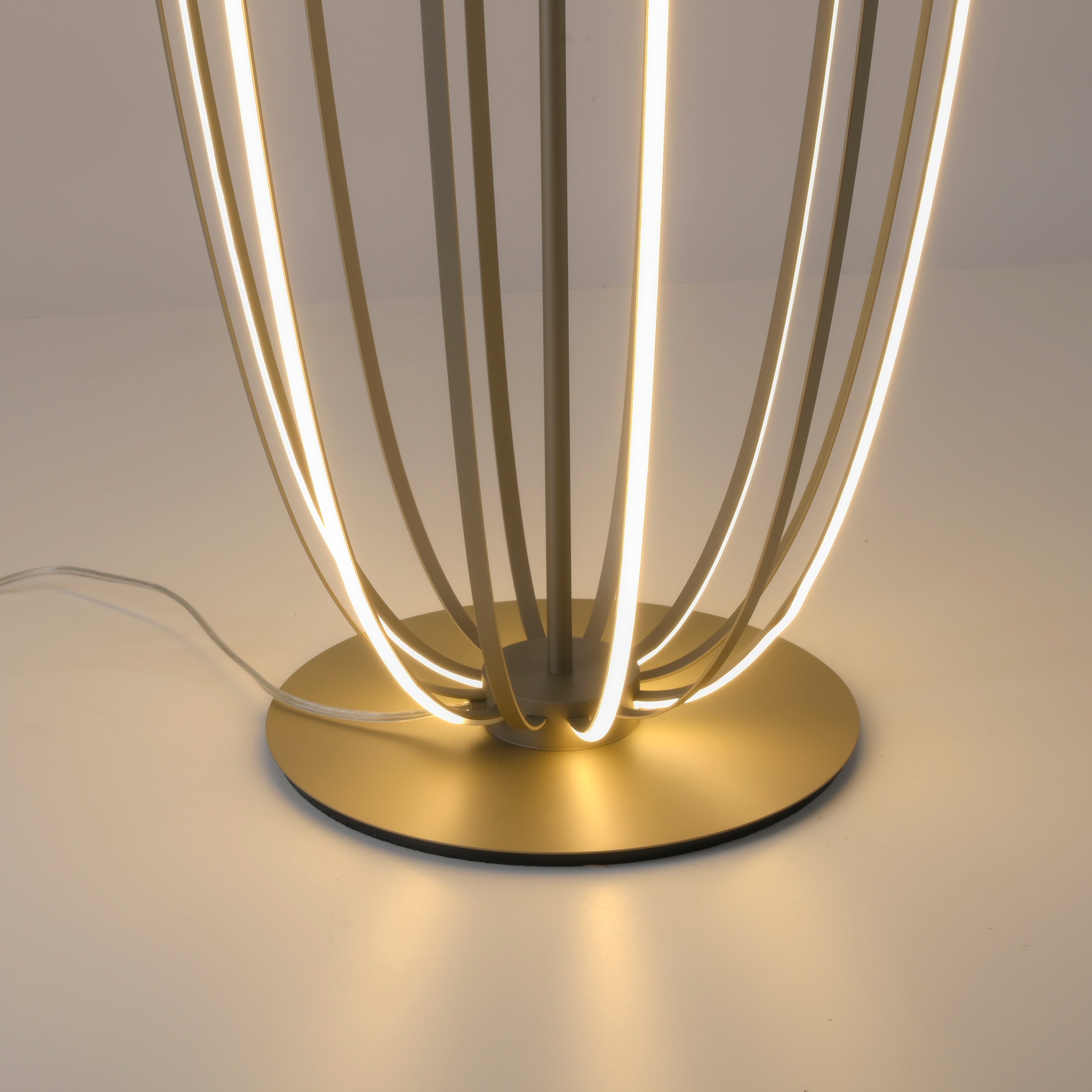 Paul Neuhaus LED Stehlampe »ELVARA« LED-Board 1 Stk. Warmweiß Stufenlos dimmbar über Schnurdimmer, Warmweiße Lichtfarbe (3000K)