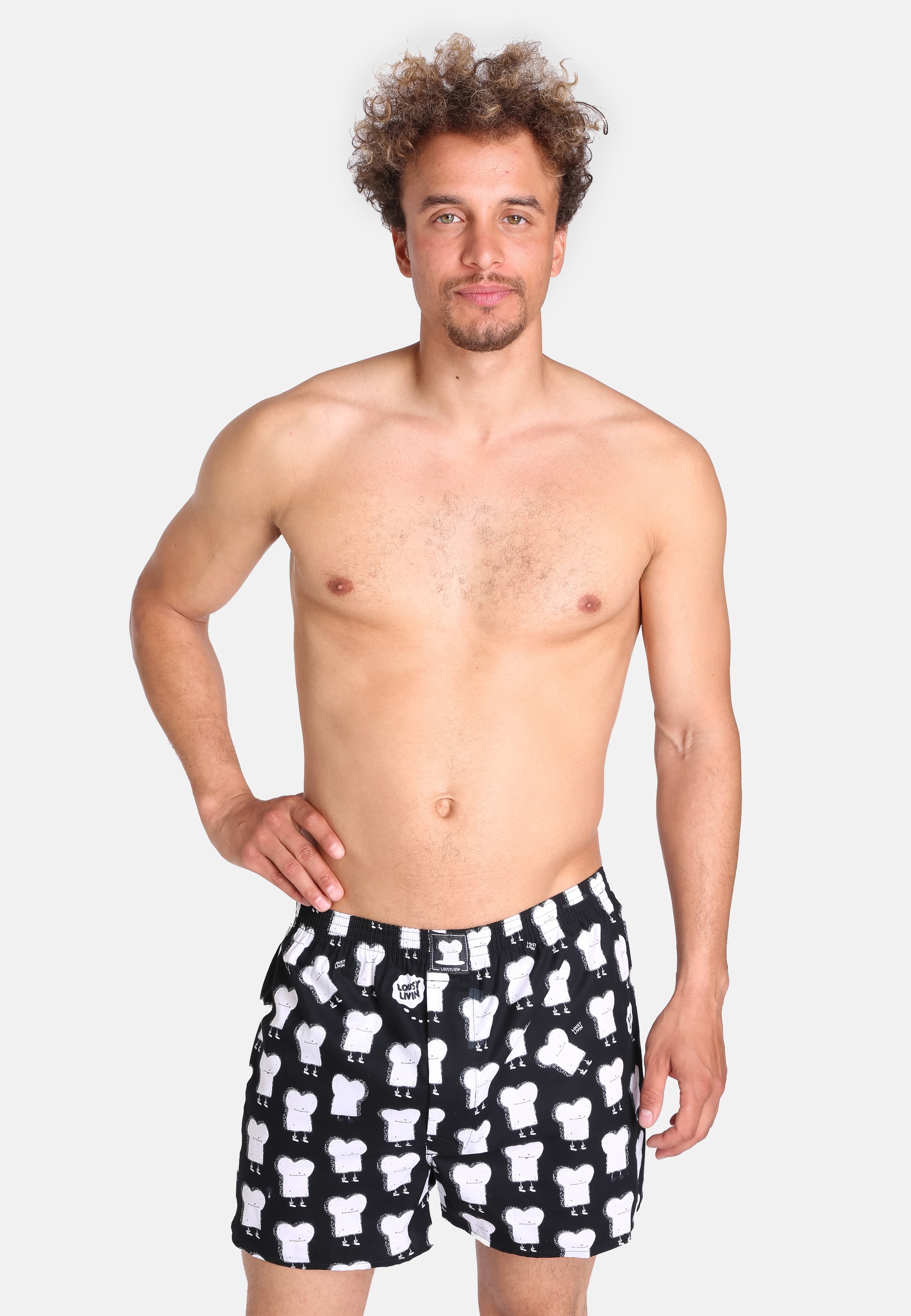 Lousy Livin Boxershorts »Toast Zitrone«, mit coolen Comic-Motiven