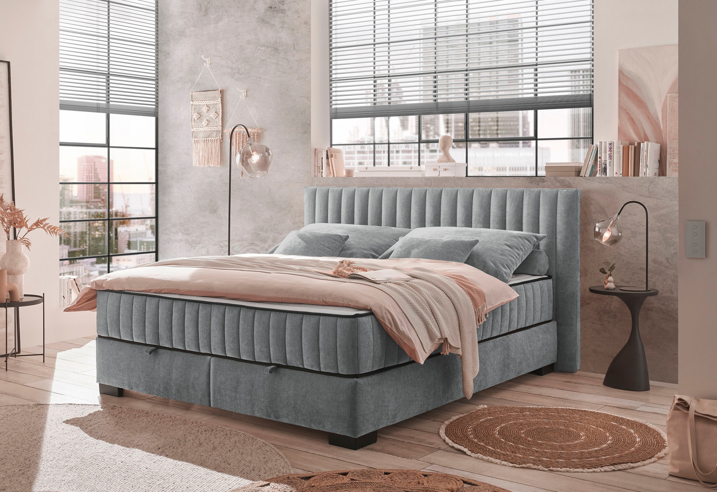 ED EXCITING DESIGN Boxbett »Nagol«, mit Bettkasten, mit Wendematratze, erhältlich in verschiedenen Breiten