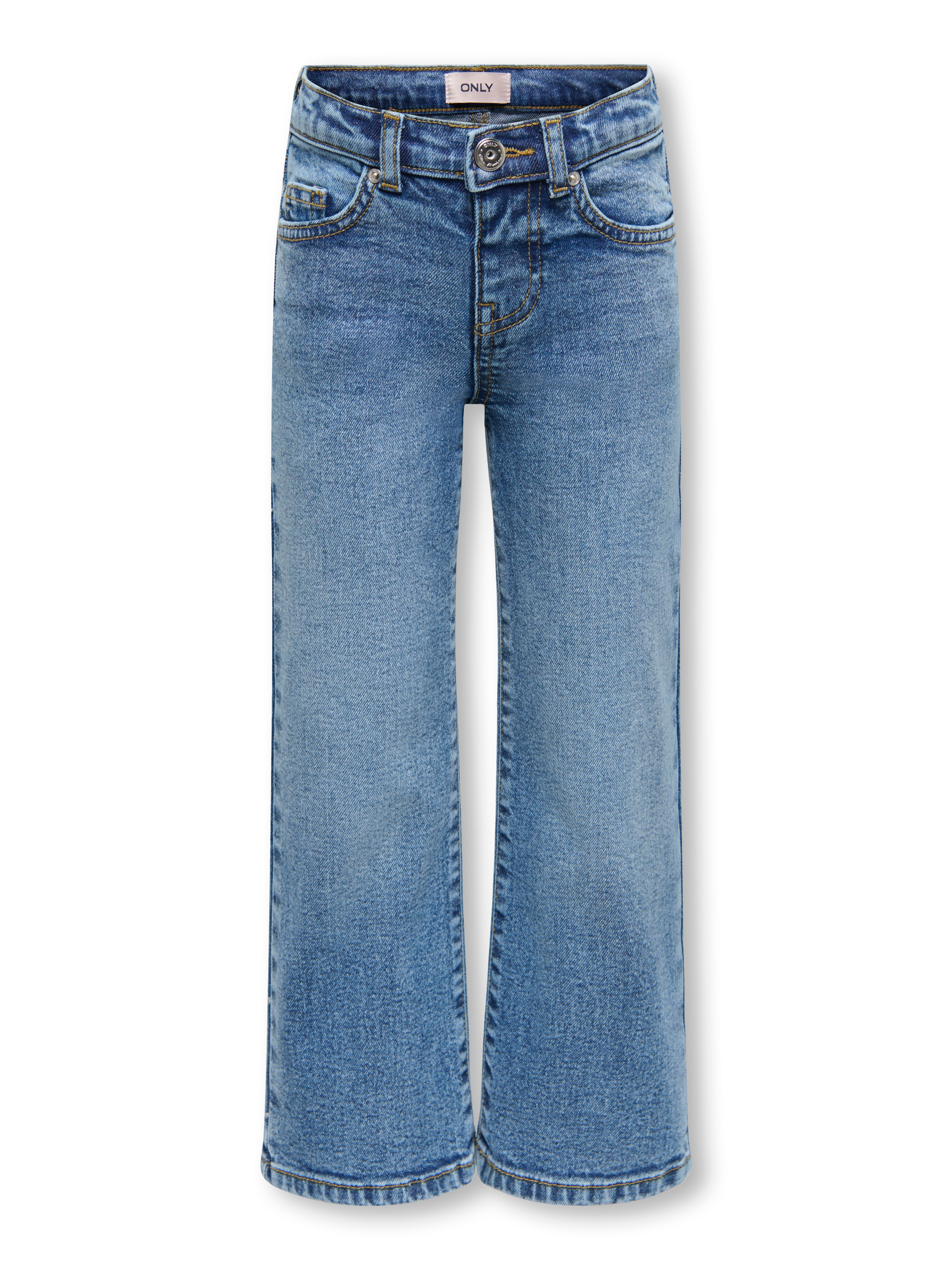 KIDS ONLY Weite Jeans "KMGJUICY WIDE HEART DNM AZG367 NOOS" Baumwollmischung, weite Beinform