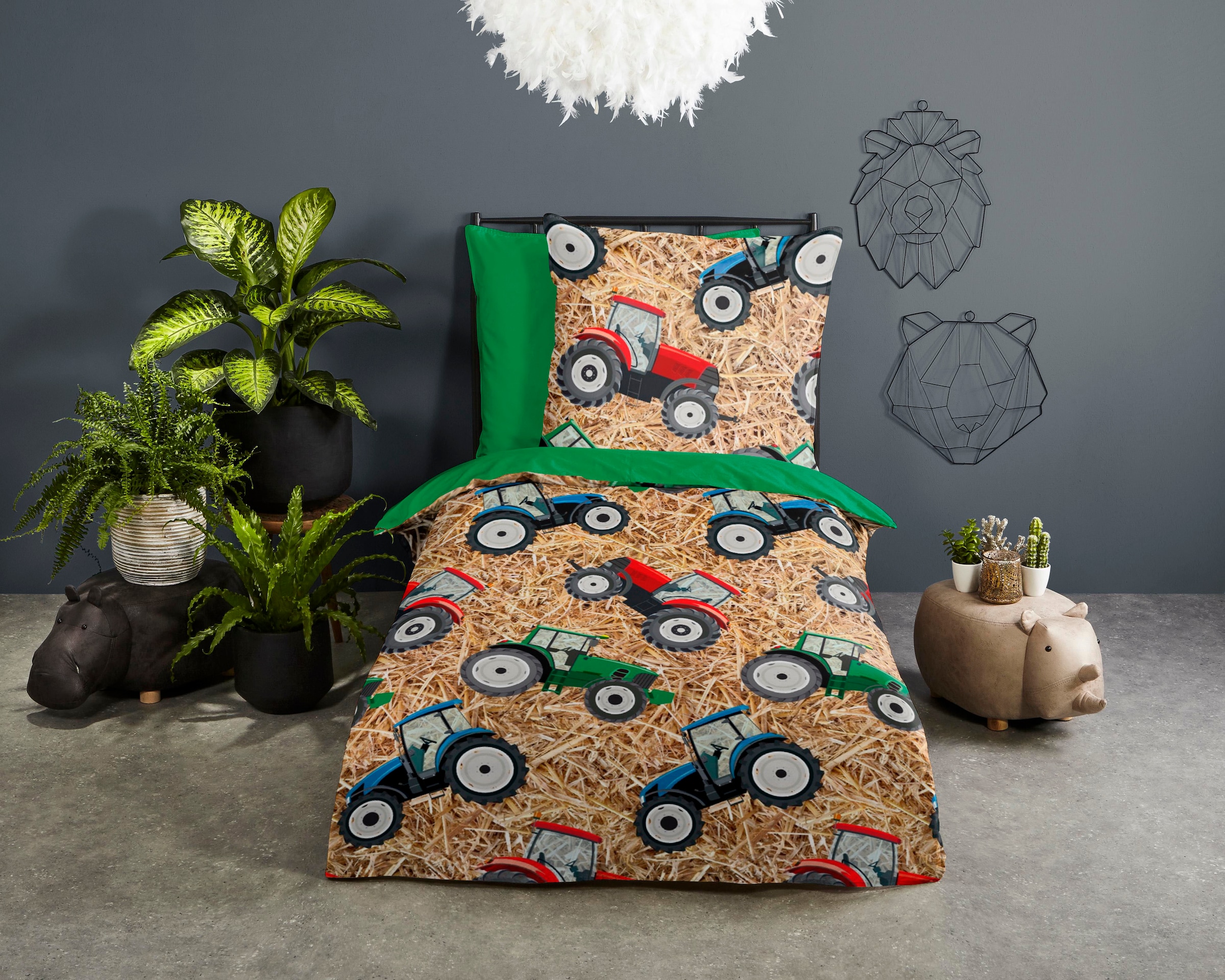 good morning Kinderbettwäsche "Cas" 2 Stk. Baumwolle, 135x200, Reißverschlu günstig online kaufen