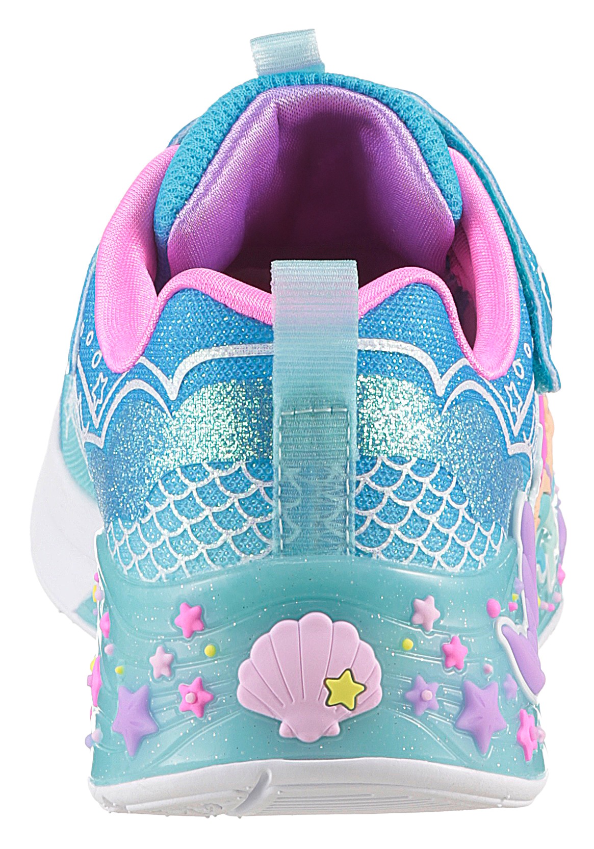 Thumbnail - Skechers Sneaker "MERMAID DREAMS LIGHTS", Blink,-Klettschuh mit Herz-Applikation, Größenschablone zum Download