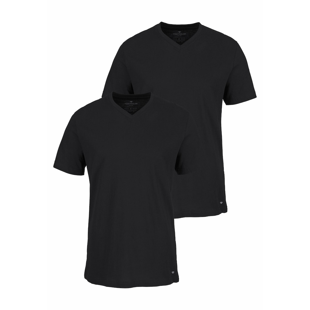 TOM TAILOR T-Shirt, (2er-Pack)