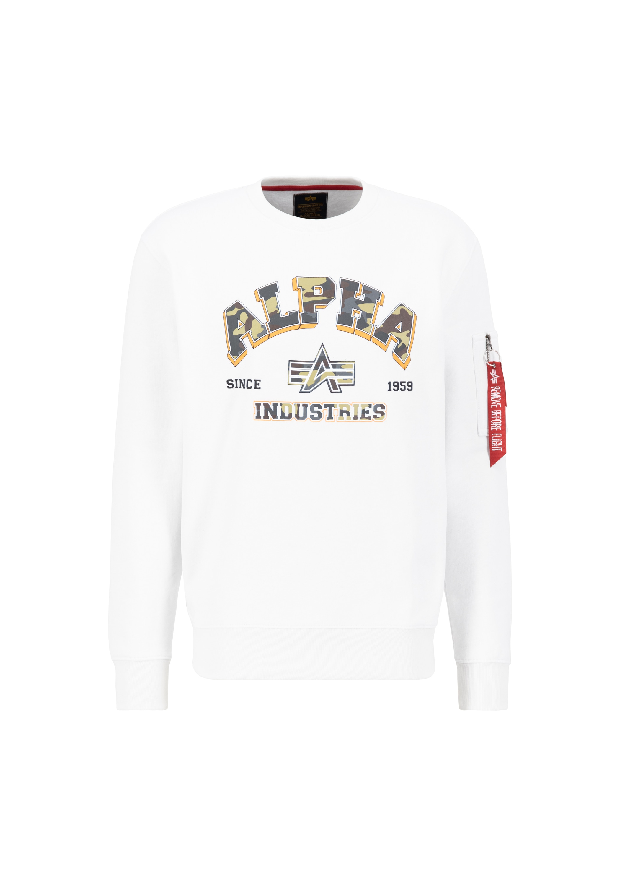 Alpha Industries Sweater "Alpha Industries Men - Sweatshirts College Camo Sweater"