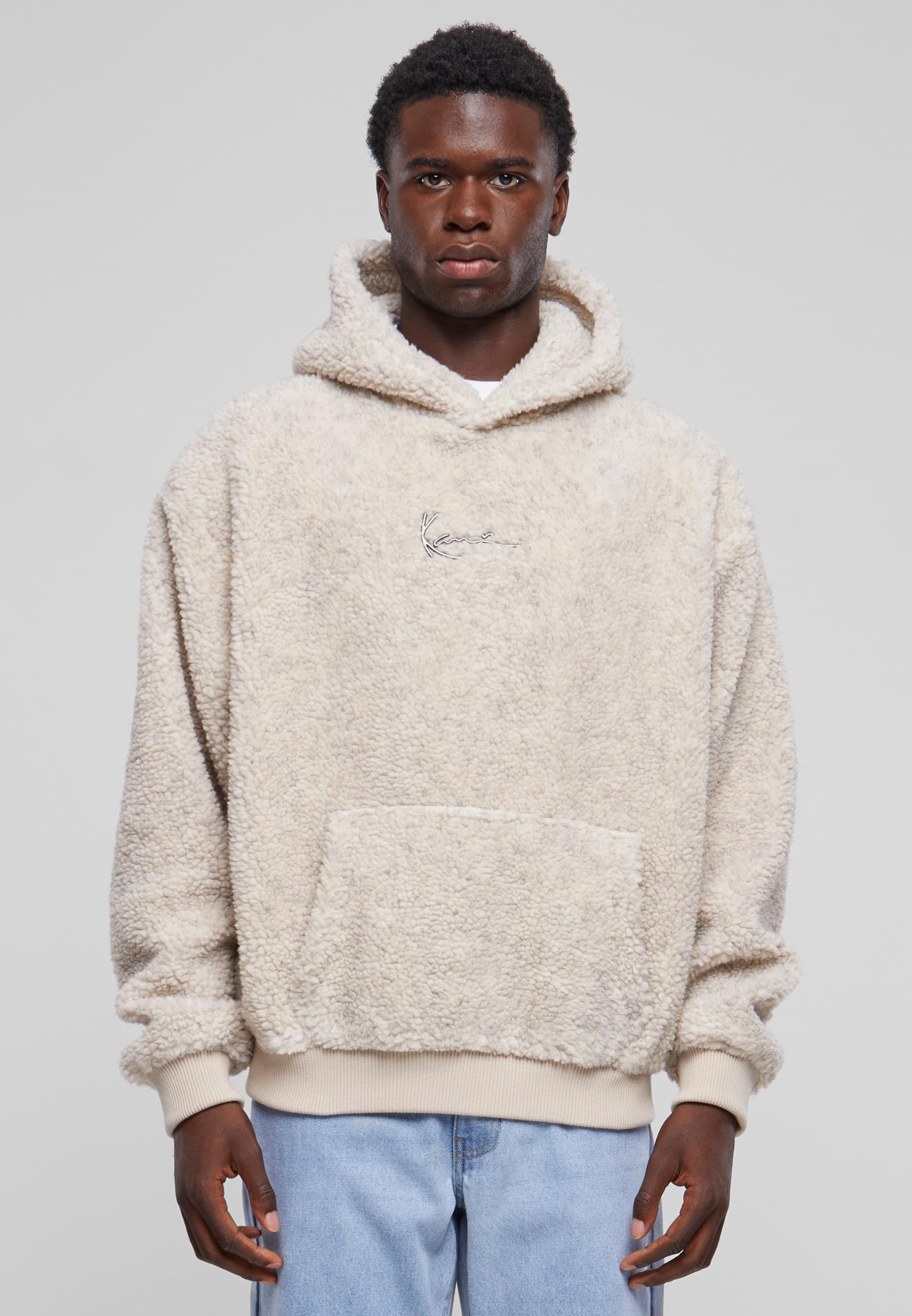 Karl Kani Longsleeve »Karl Kani Herren KM233-020-3 KK Metal Signature Teddy Os Hoodie«, (1 tlg.)