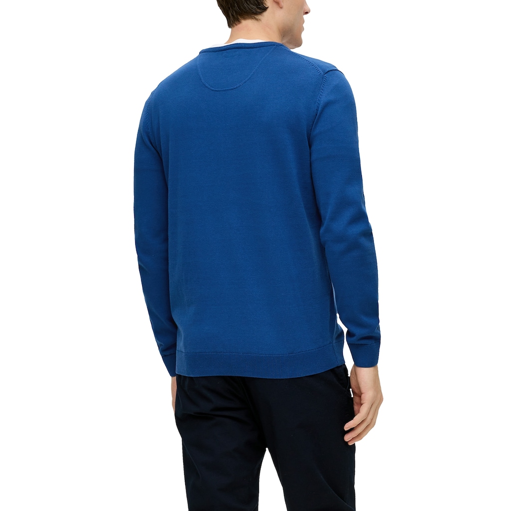 s.Oliver Strickpullover, mit Logostickerei