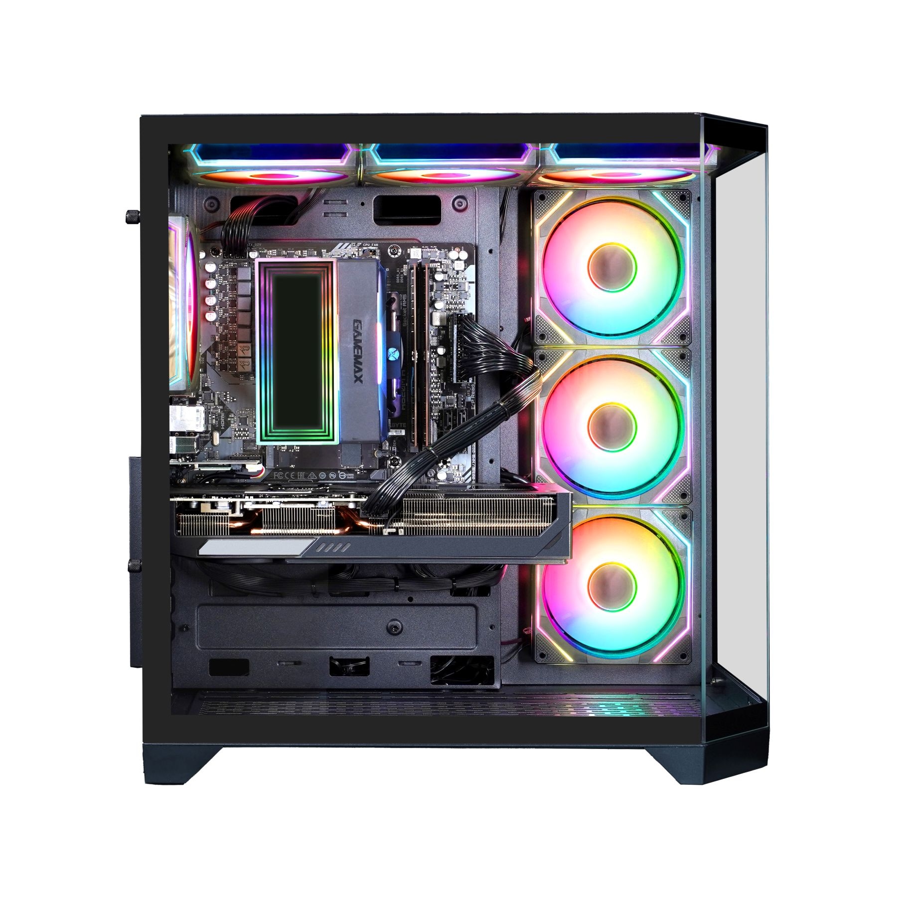 GAMEMAX Gaming-PC »HYPE-A BK 7995 AMD Ryzen 5 7500F 16GB DDR5 1TB SSD RTX 5070« Windows 11, DDR5 RAM