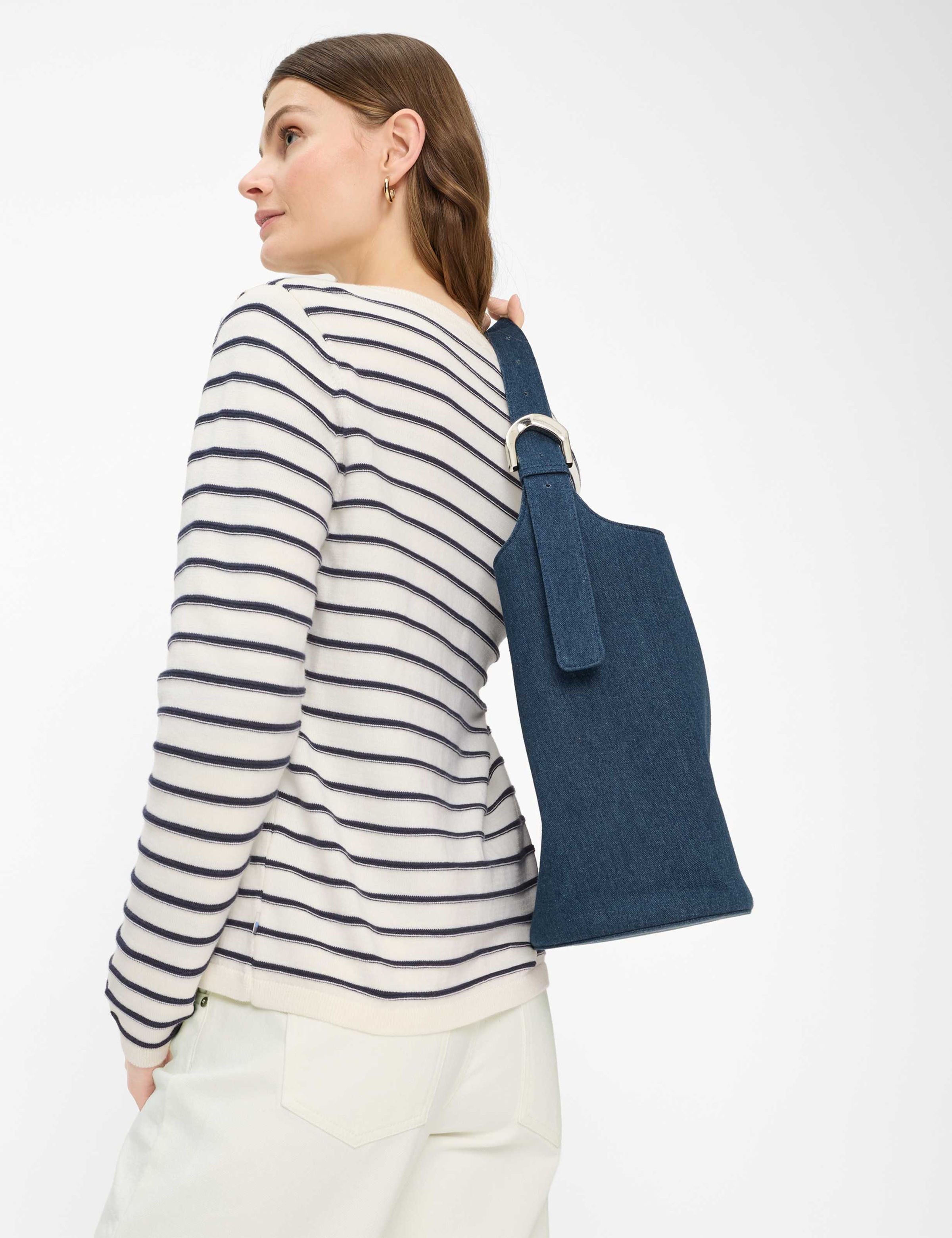 BRAX ANN Women's Knit Cardigan Navy 42 5