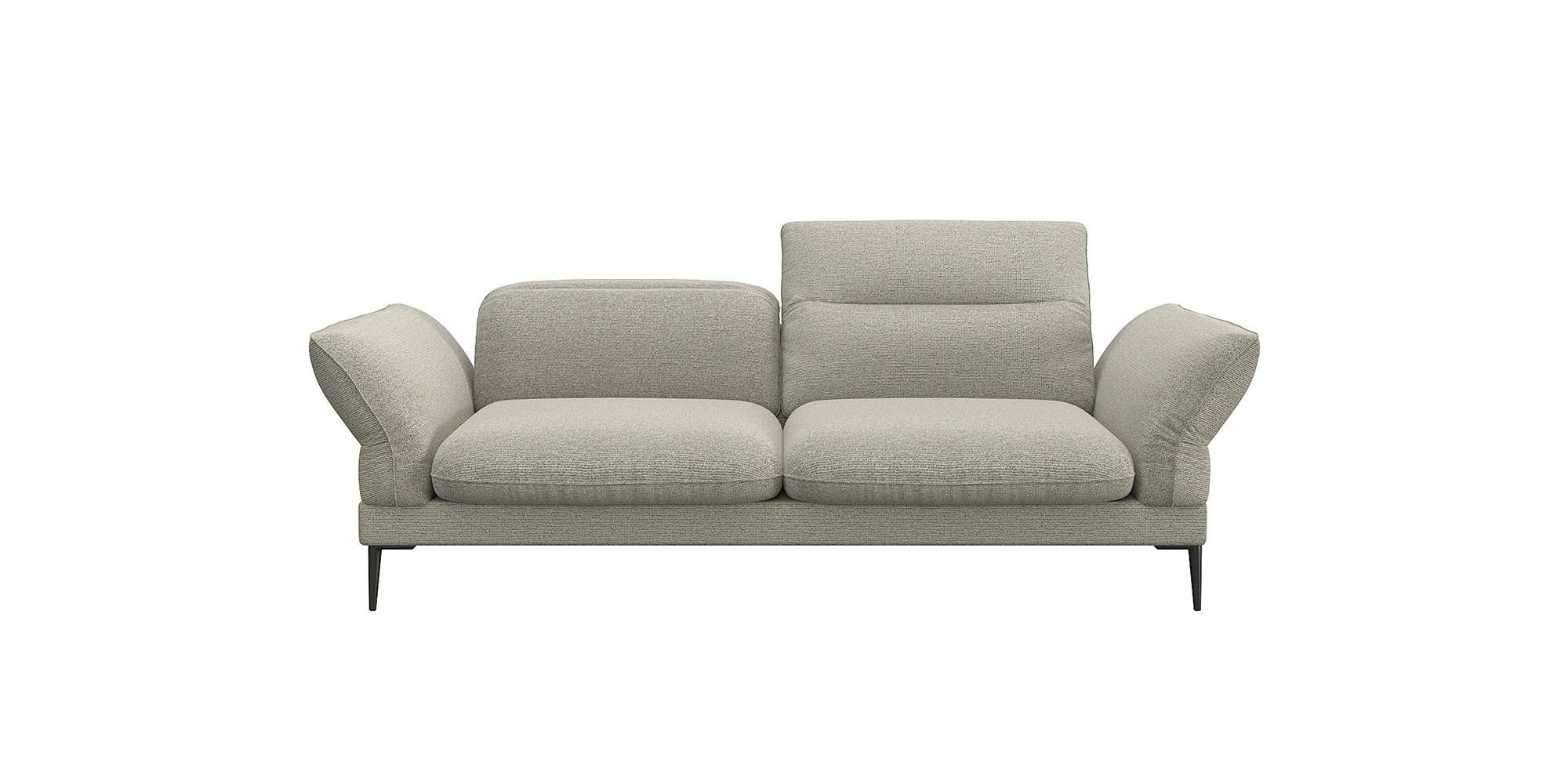 FLEXLUX 2,5-Sitzer »Salino, Funktionssofa, Relaxsofa«, Sofa mit Arm- und Kopfteil-Verstellungen, Kaltschaum & Stahl-Wellen
