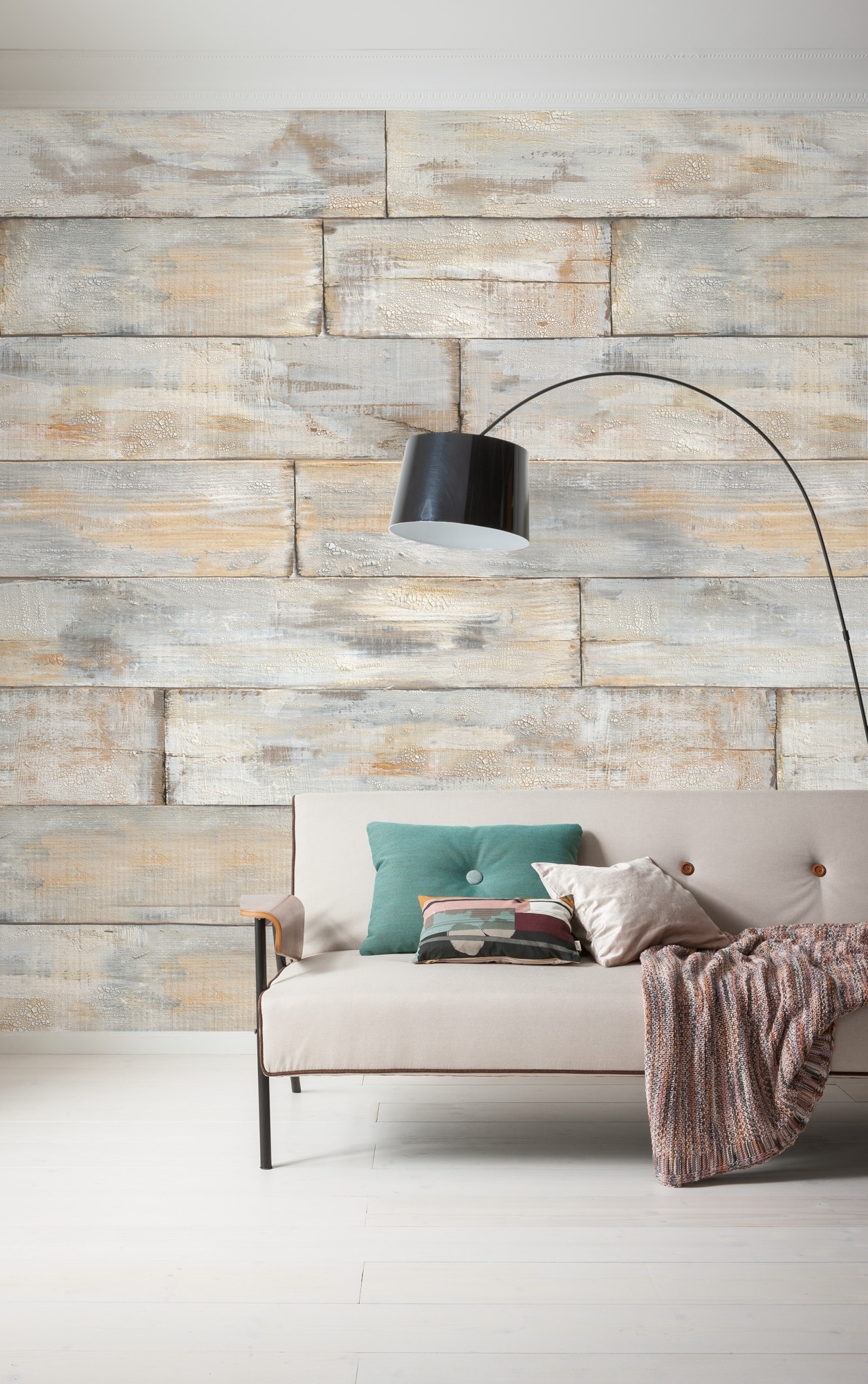 Komar Fototapete "Digitaldruck Vlies - Shabby Chic - Größe 300 x 250 cm" bedruckt glatt Wohnzimmer, Schlafzimmer