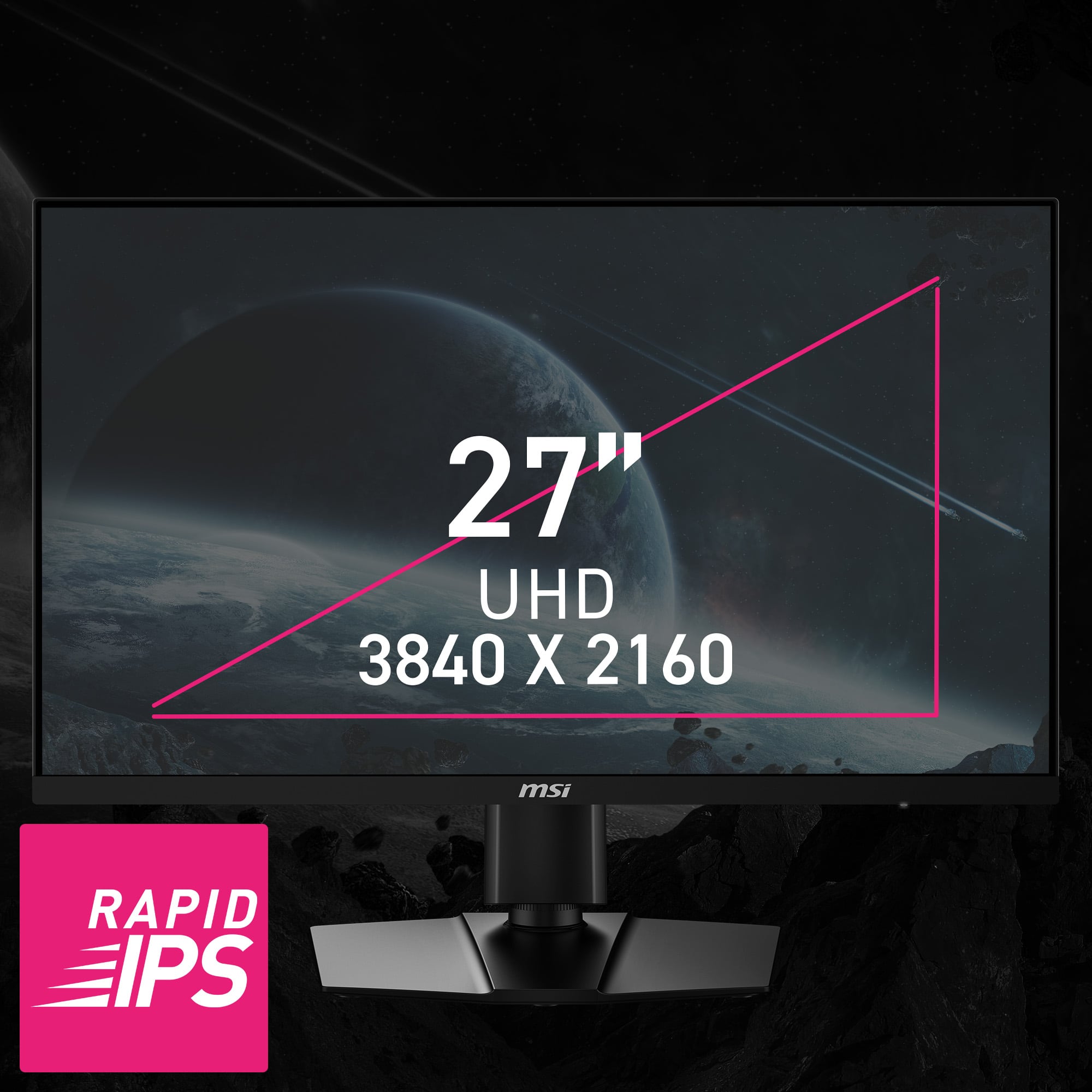 MSI Gaming-Monitor »MPG 274URF QD«, 69 cm/27 Zoll, 3840 x 2160 px, 4K Ultra HD, 0,5 ms Reaktionszeit, 160 Hz, 5-Wege Joystick Navigation