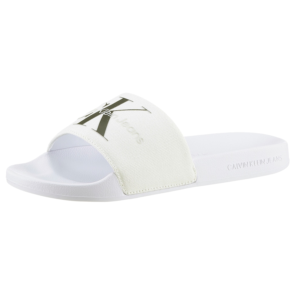 Calvin Klein Jeans Badepantolette »FANNY SLIDE MONOGRAM«