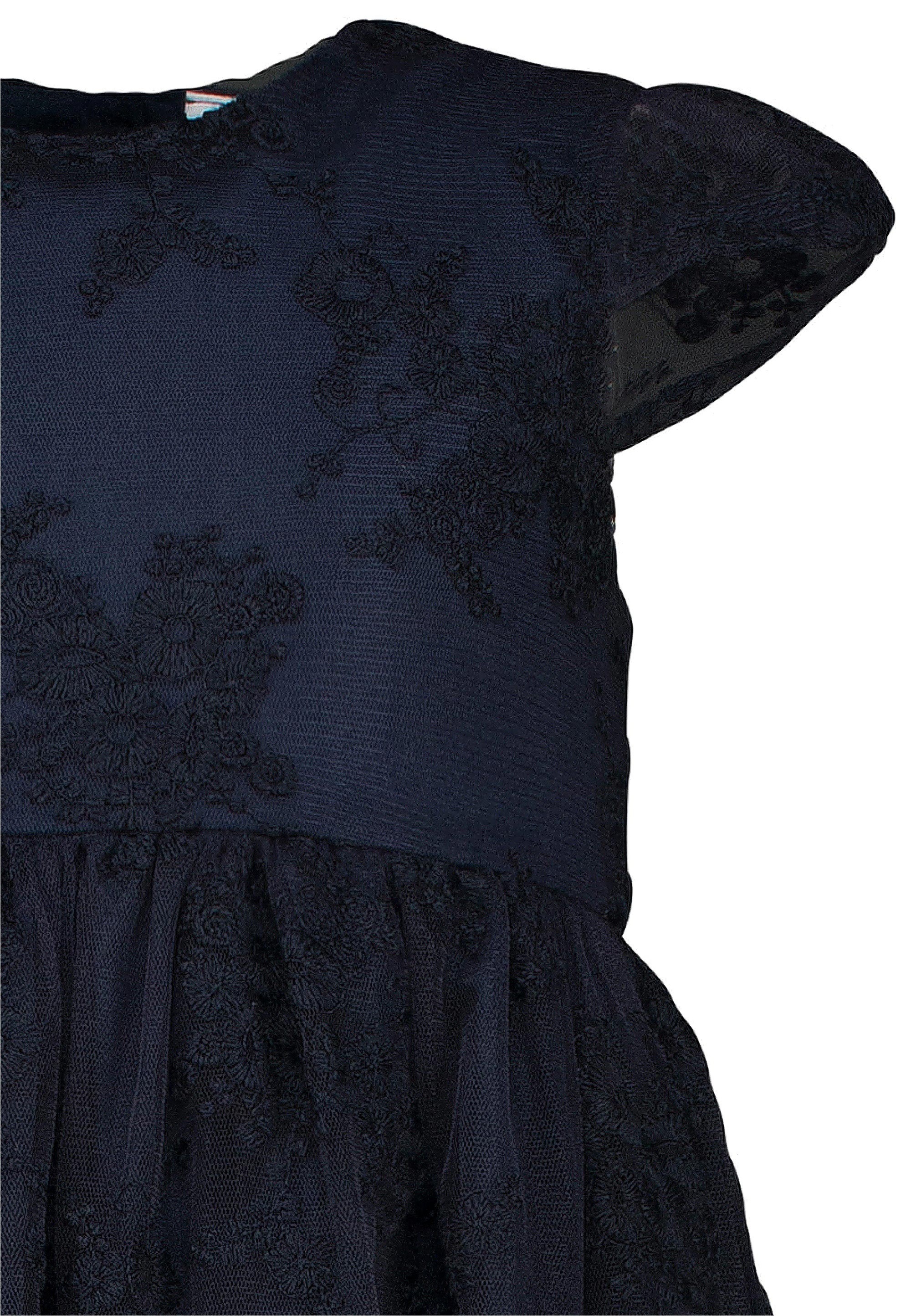 SALT AND PEPPER Jerseykleid, aus Mesh mit Blumen-Stickerei