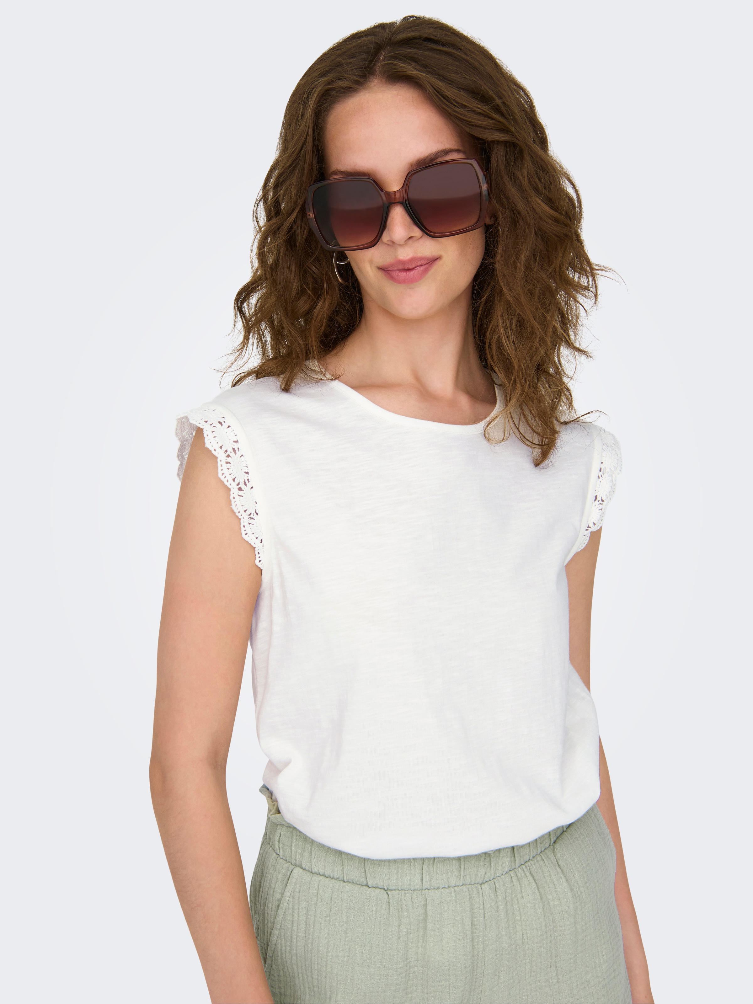 JDY Shirttop "JDYSALVA LIFE S/L CROCHET TOP JRS" günstig online kaufen