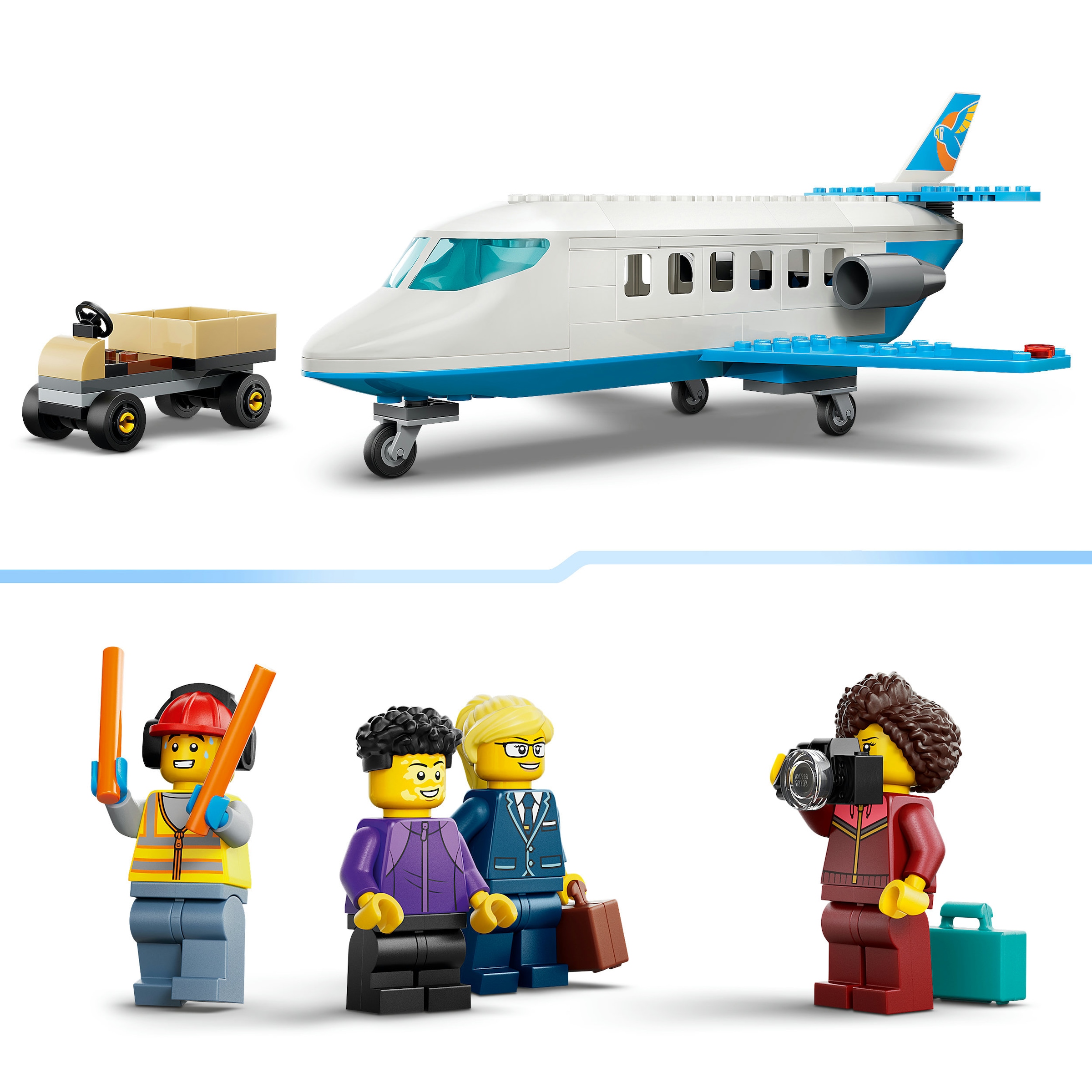 LEGO® Konstruktionsspielsteine »Passagierjet (60492), LEGO City« Made in Europe