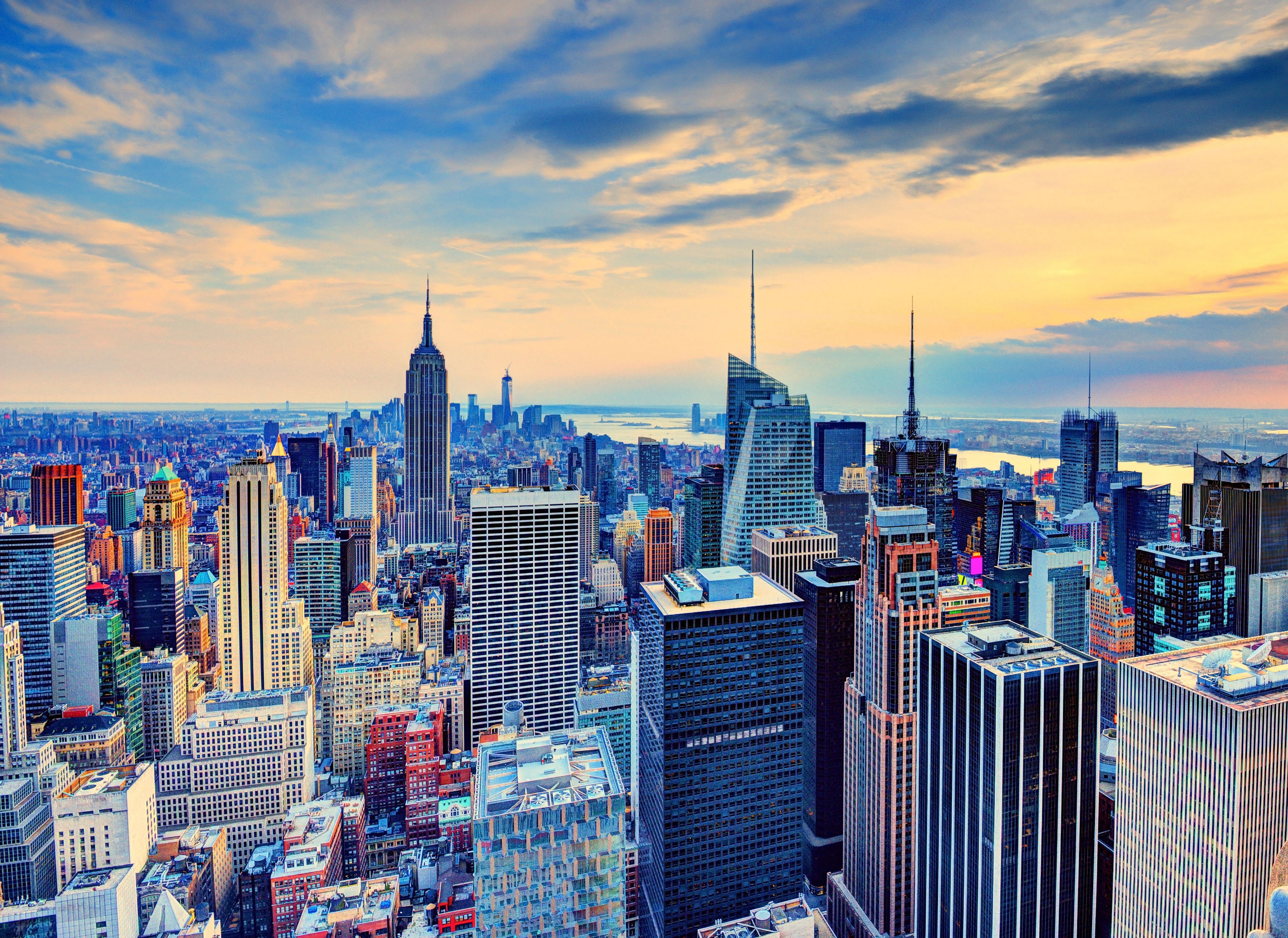 Papermoon Fototapete "Manhattan at Dusk" glatt