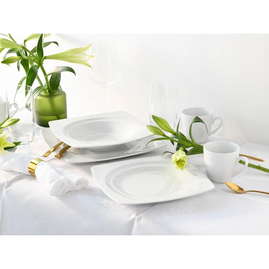 CreaTable Kombiservice »Geschirr-Set Celebration«, (Set, 30 tlg., Kaffeeservice und Tafelservice im Set, für 6 Personen)