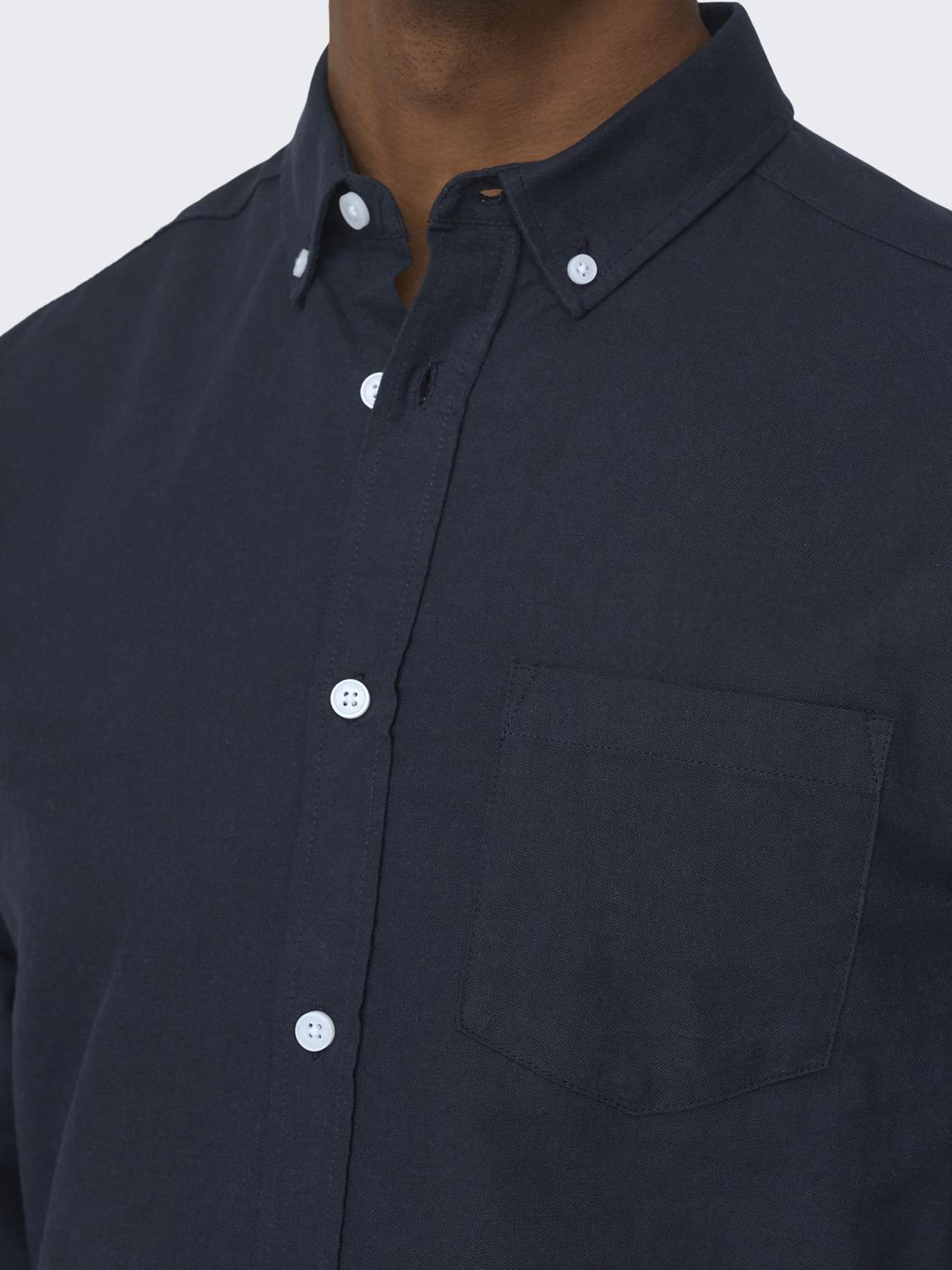 ONLY & SONS Langarmhemd »ONSALVARO SLIM LS OXFORD SHIRT«