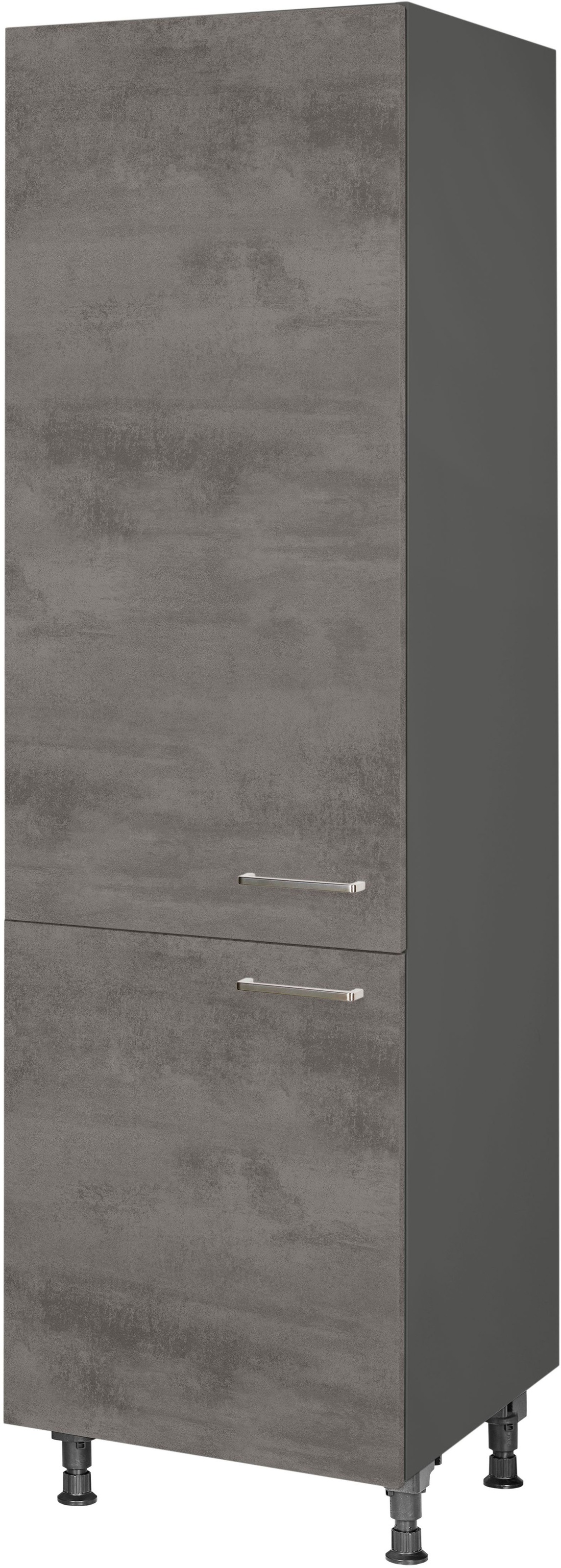 nobilia® Hochschrank »"Riva", Ausrichtung wählbar, mit zwei Türen, vormontiert,«, Breite/Höhe: 60/216,6 cm