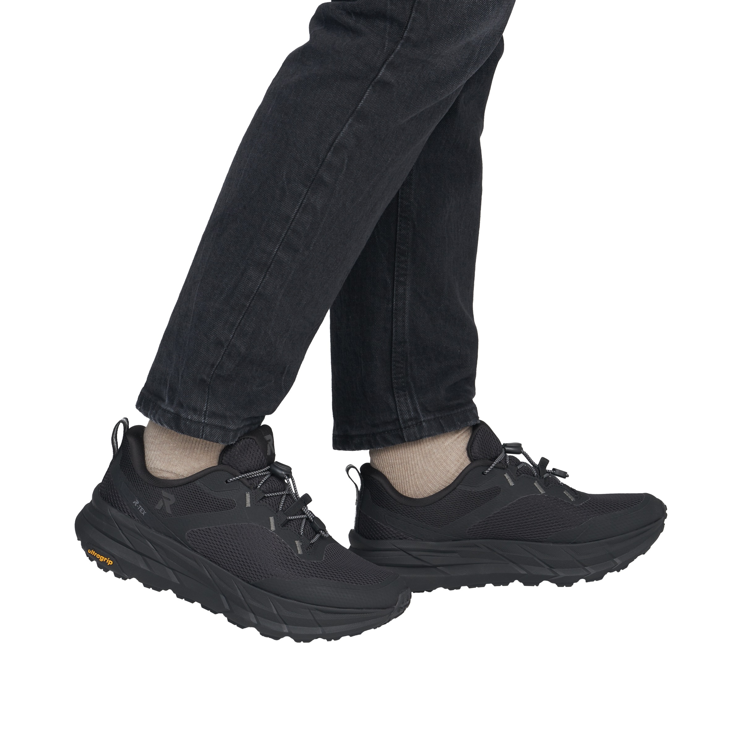 RIEKER Sport Plateausneaker  Outdoorschuh mit ultragrip-Laufsohle und Gummizug