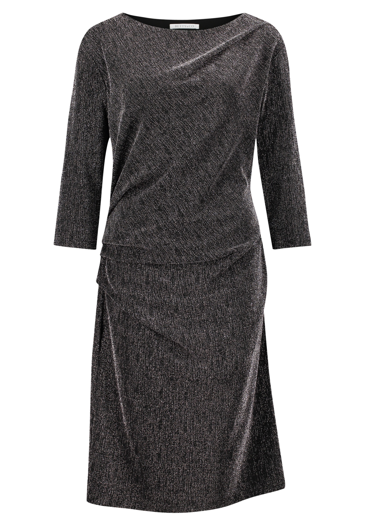 Betty&Co Jerseykleid "Betty & Co Damen Jerseykleid mit 3/4 Arm", Falten günstig online kaufen