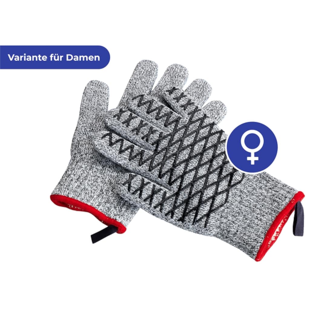 Maximex Grillhandschuhe »2in1«, (Set, 2 tlg.)